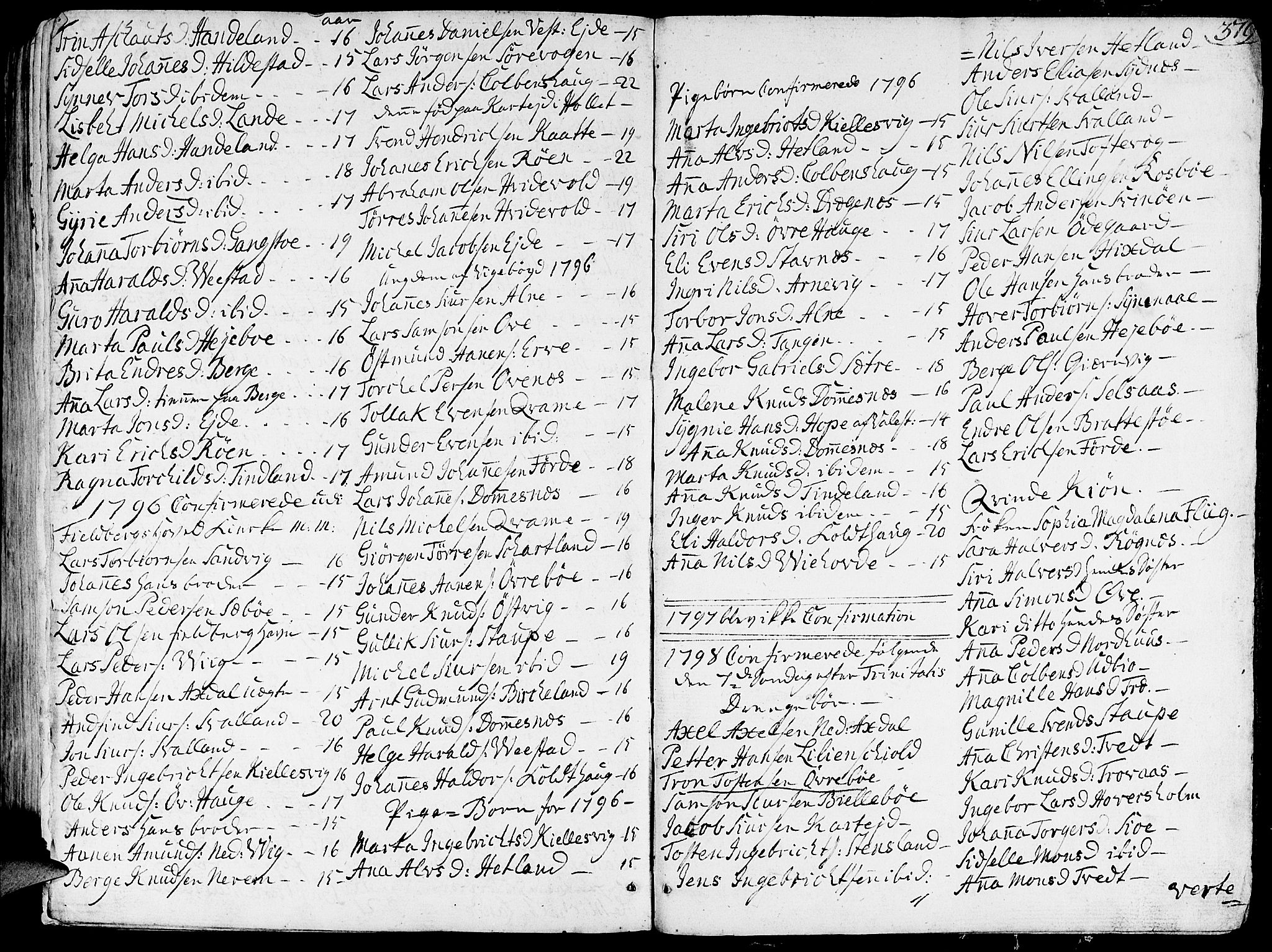 Fjelberg sokneprestembete, SAB/A-75201/H/Haa: Parish register (official) no. A 3, 1788-1815, p. 379