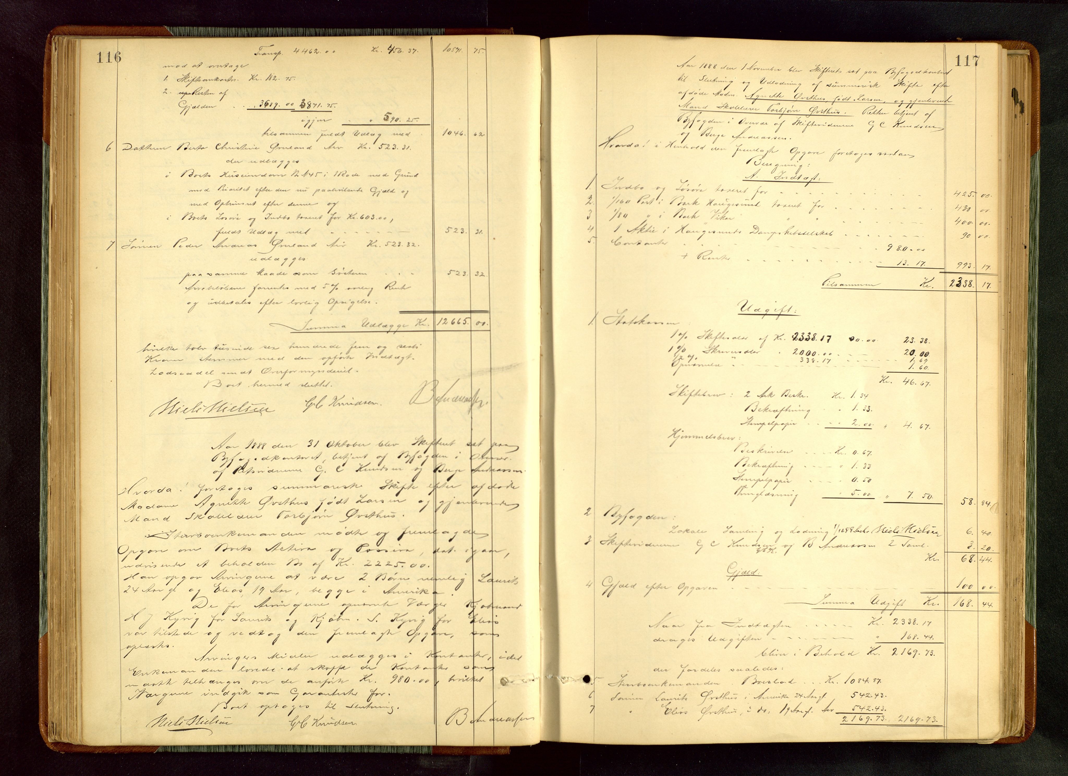 Haugesund tingrett, AV/SAST-A-101415/01/IV/IVA/L0005: Skifteprotokoll med register, 1887-1900, p. 116-117