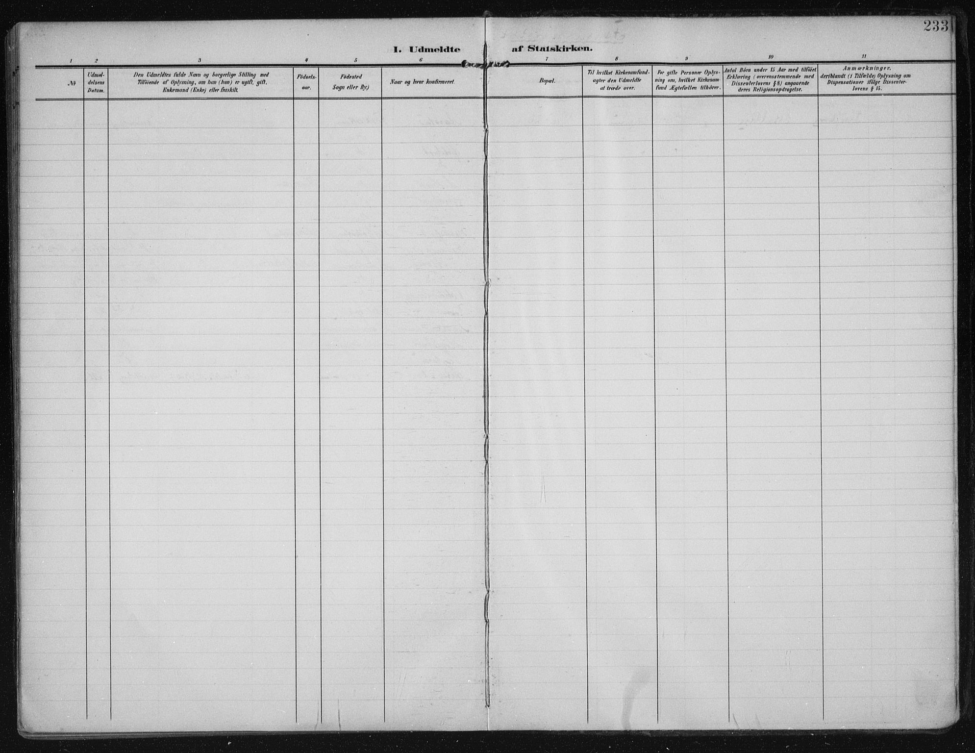 Eigersund sokneprestkontor, AV/SAST-A-101807/S08/L0021: Parish register (official) no. A 20, 1906-1928, p. 233