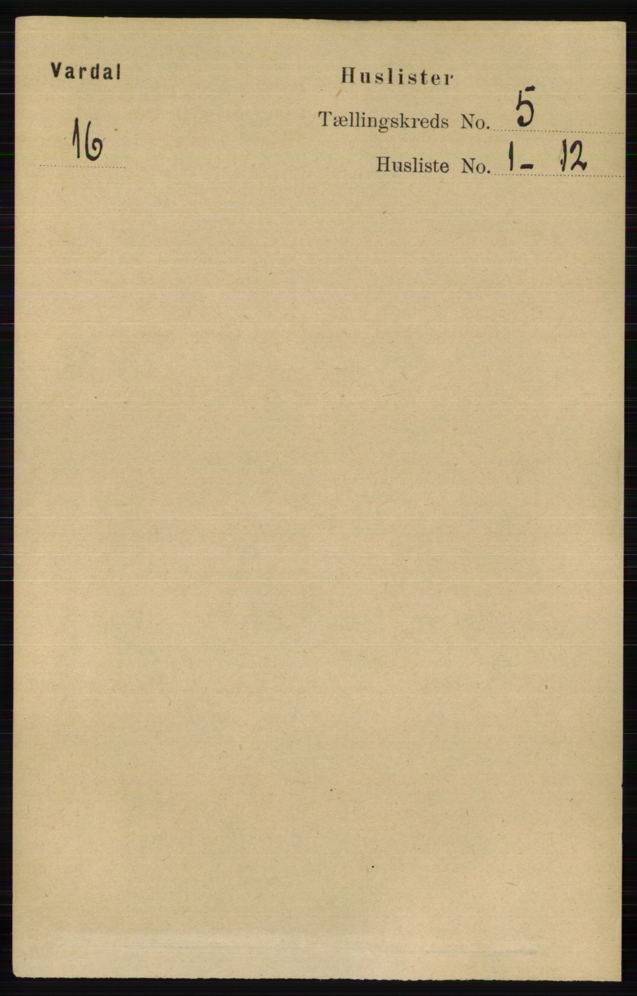 RA, 1891 census for 0527 Vardal, 1891, p. 2141