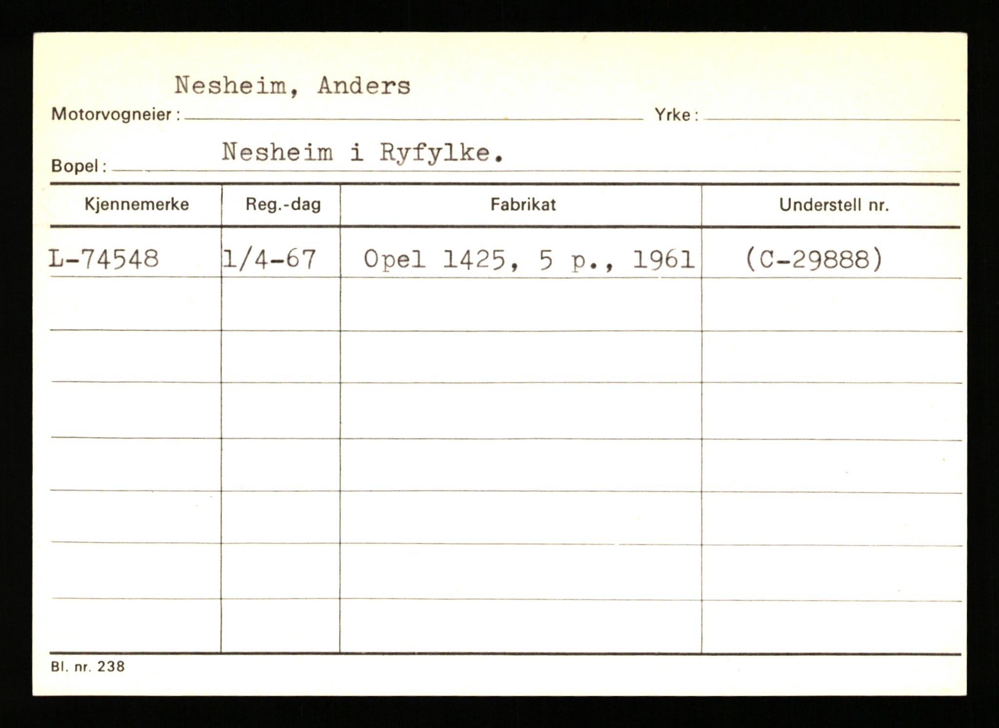 Stavanger trafikkstasjon, SAST/A-101942/0/H/L0028: Næsheim - Omastrand, 1930-1971, p. 3