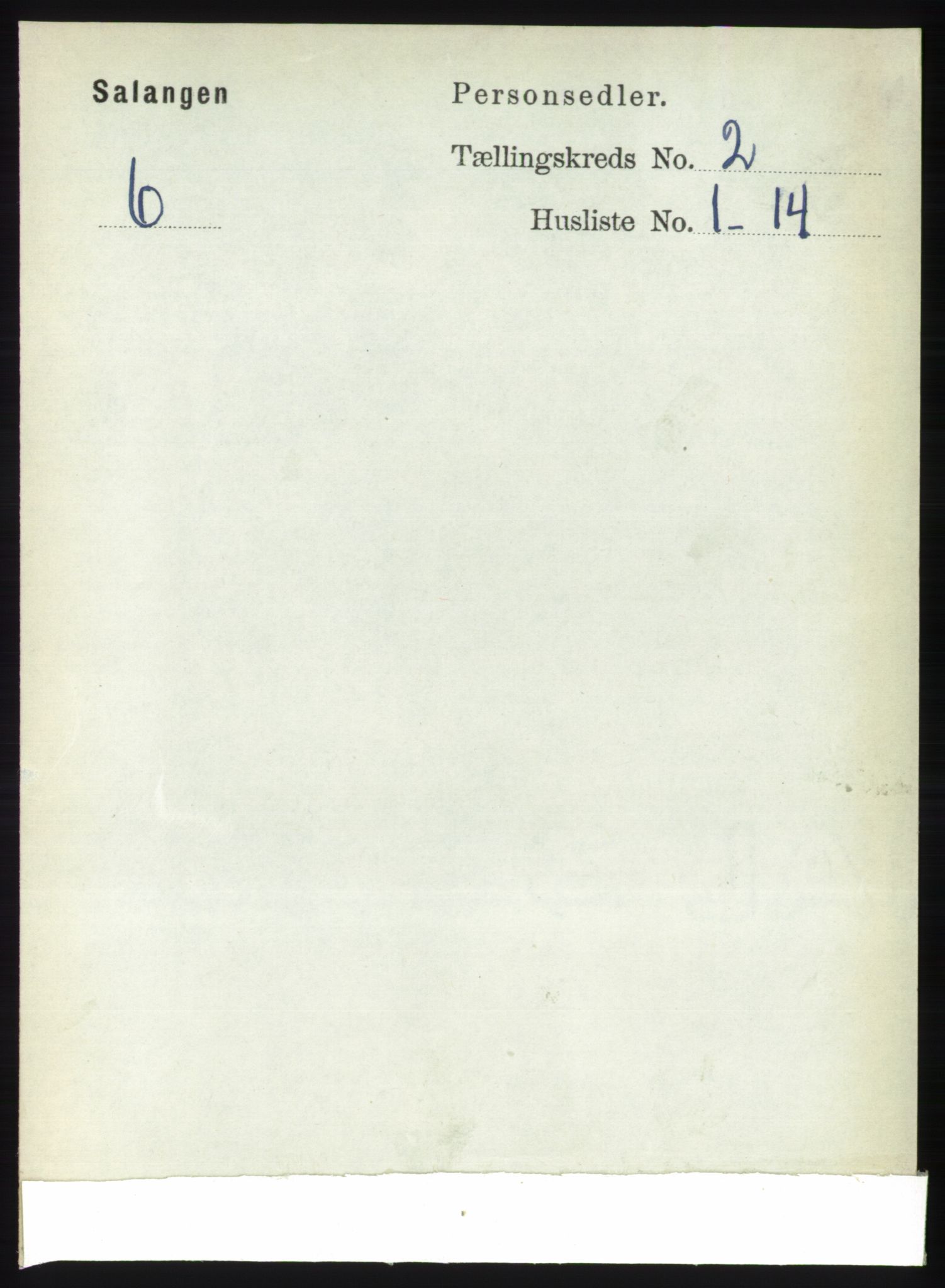 RA, 1891 census for 1921 Salangen, 1891, p. 552