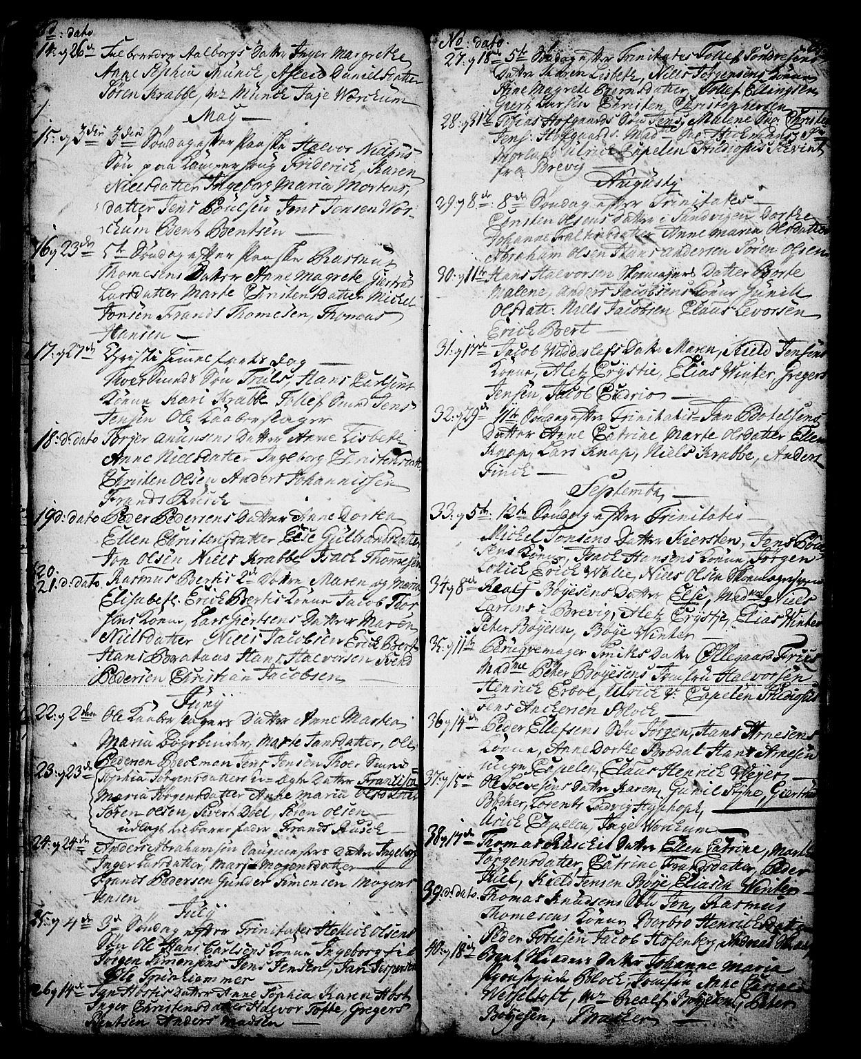Skien kirkebøker, SAKO/A-302/G/Ga/L0001: Parish register (copy) no. 1, 1756-1791, p. 61