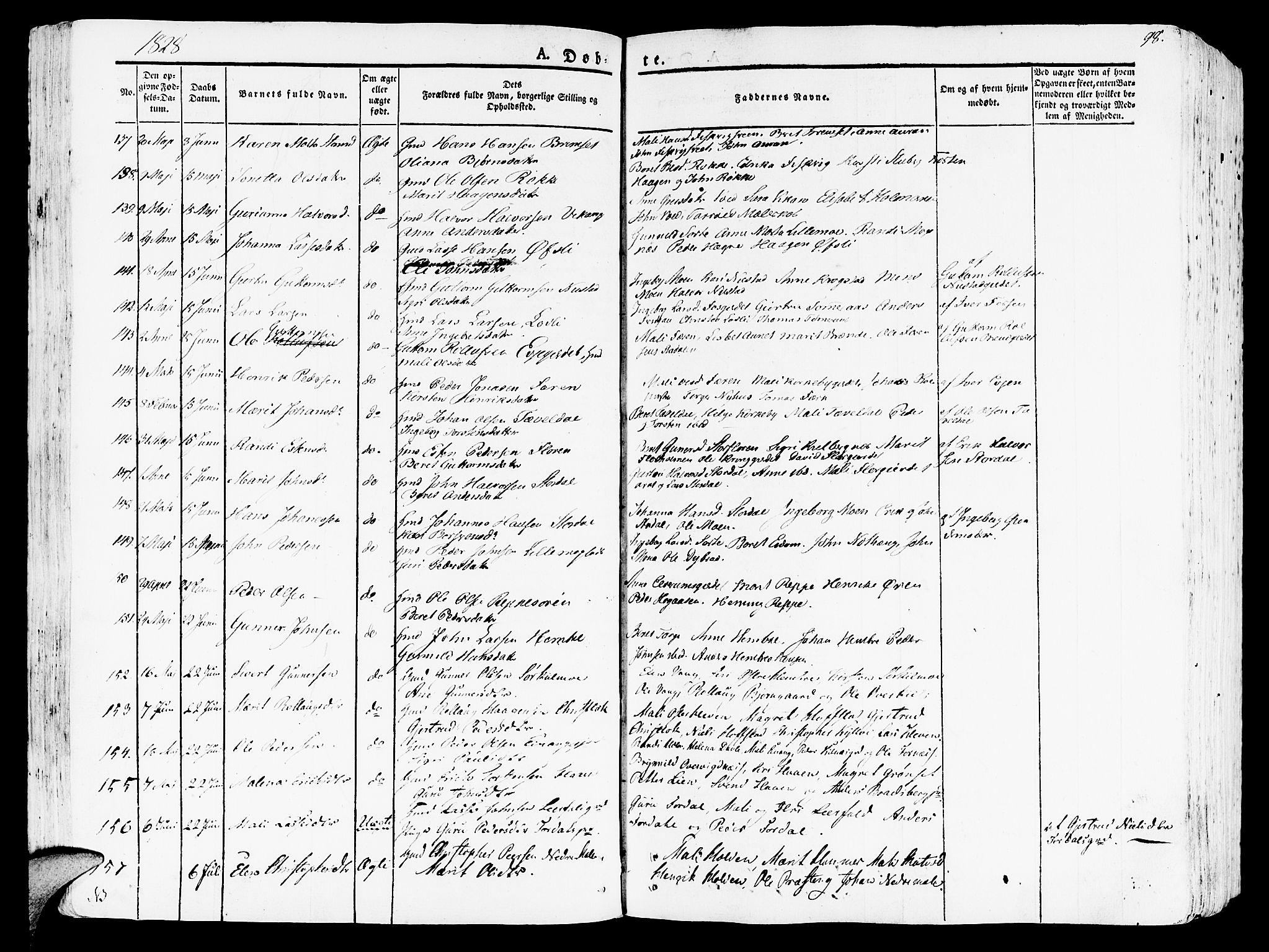 Ministerialprotokoller, klokkerbøker og fødselsregistre - Nord-Trøndelag, AV/SAT-A-1458/709/L0070: Parish register (official) no. 709A10, 1820-1832, p. 98