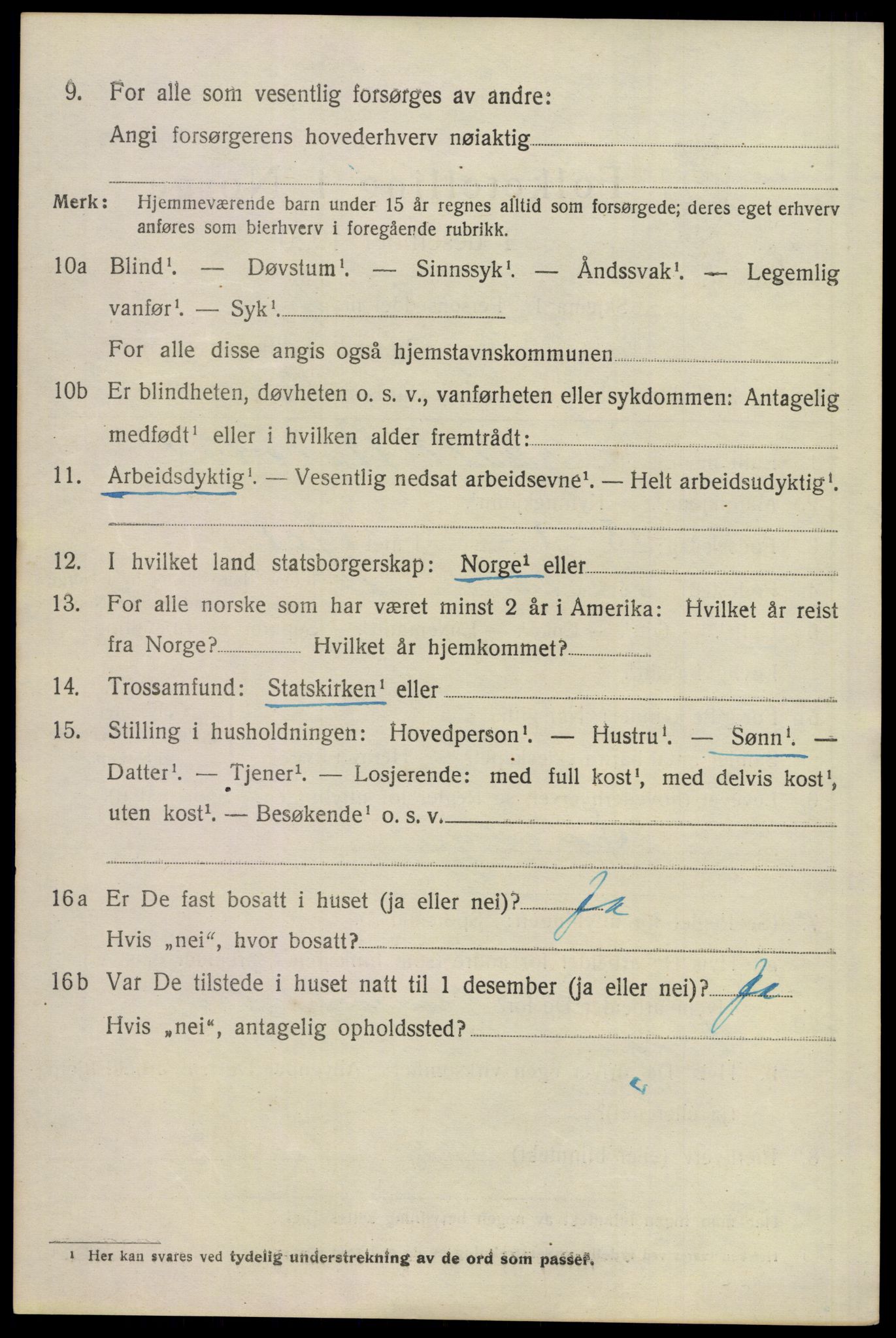 SAKO, 1920 census for Lier, 1920, p. 26107