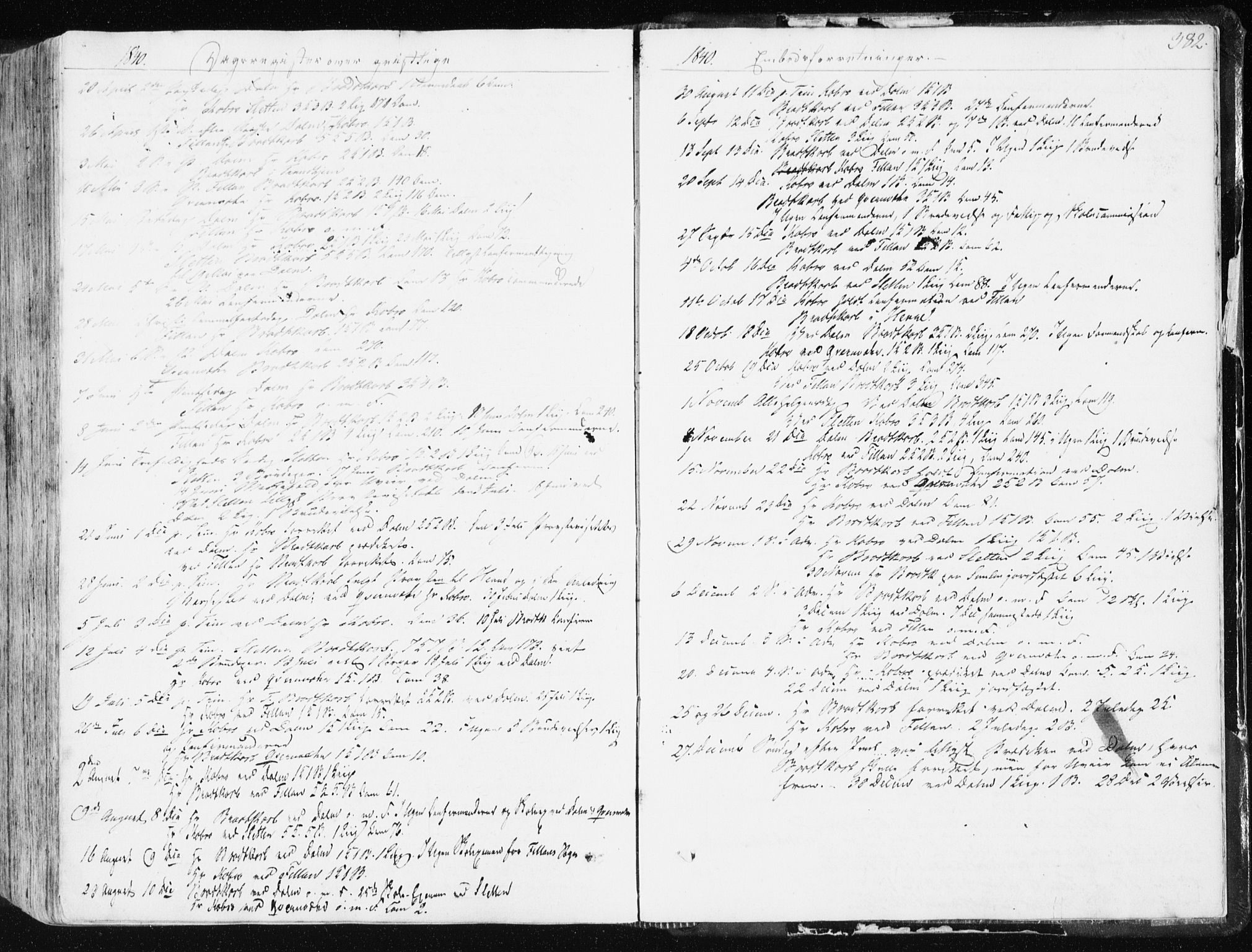 Ministerialprotokoller, klokkerbøker og fødselsregistre - Sør-Trøndelag, SAT/A-1456/634/L0528: Parish register (official) no. 634A04, 1827-1842, p. 382