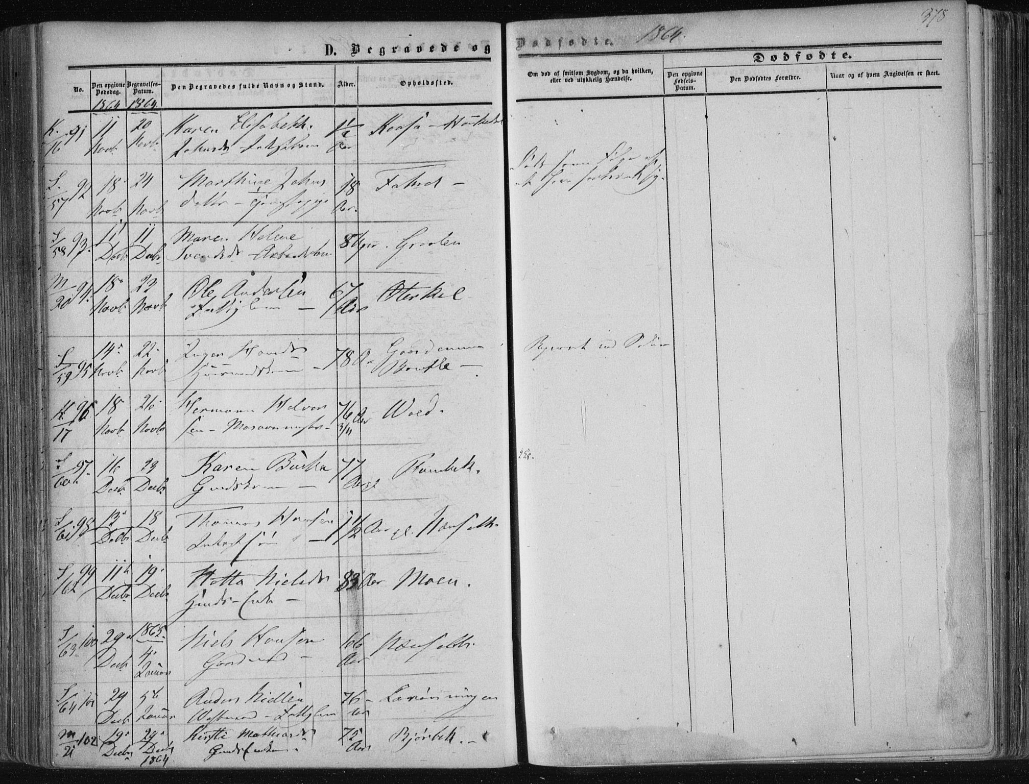 Solum kirkebøker, SAKO/A-306/F/Fa/L0007: Parish register (official) no. I 7, 1856-1864, p. 378