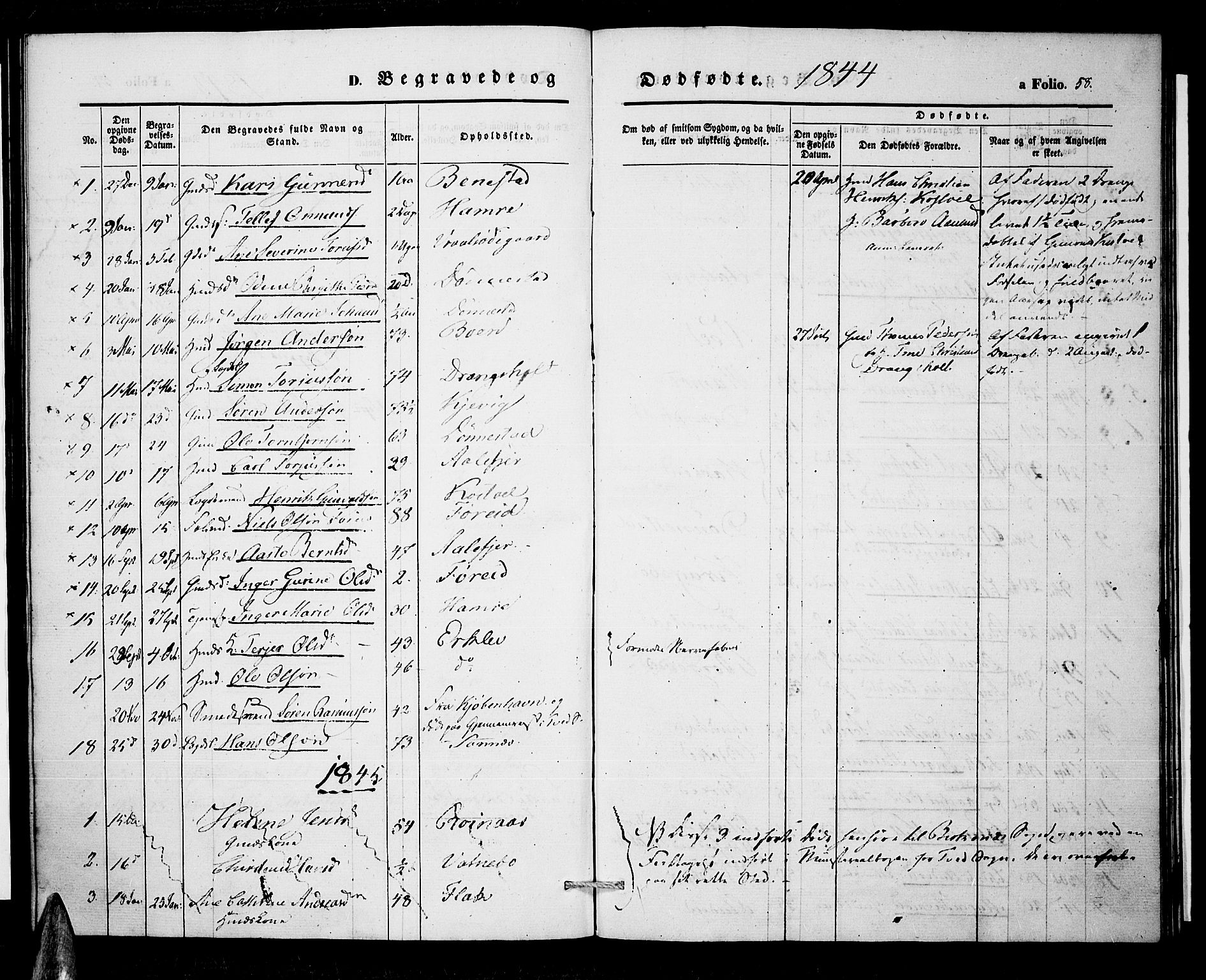 Tveit sokneprestkontor, AV/SAK-1111-0043/F/Fa/L0004: Parish register (official) no. A 4, 1843-1852, p. 58