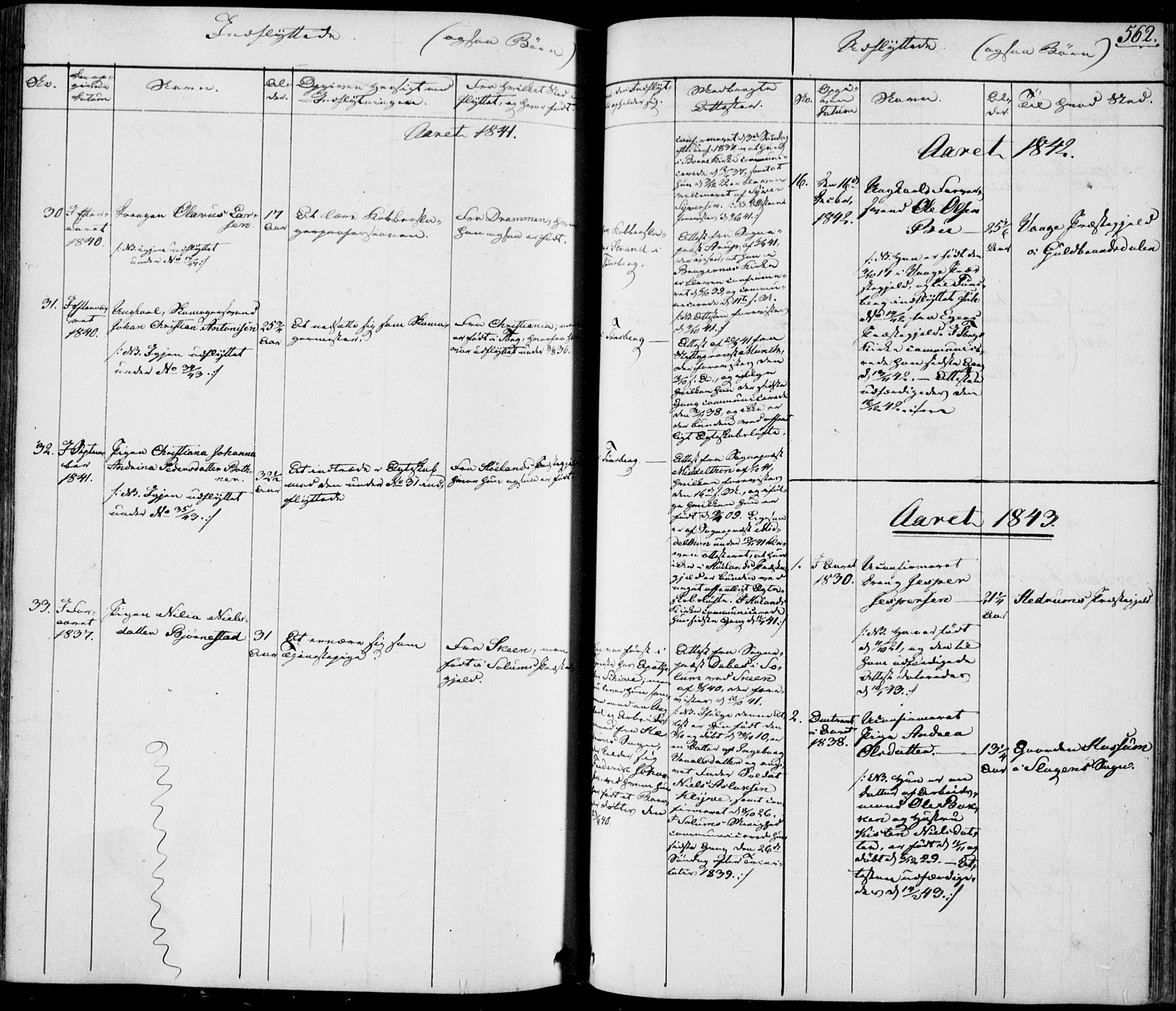 Tønsberg kirkebøker, AV/SAKO-A-330/F/Fa/L0006: Parish register (official) no. I 6, 1836-1844, p. 562