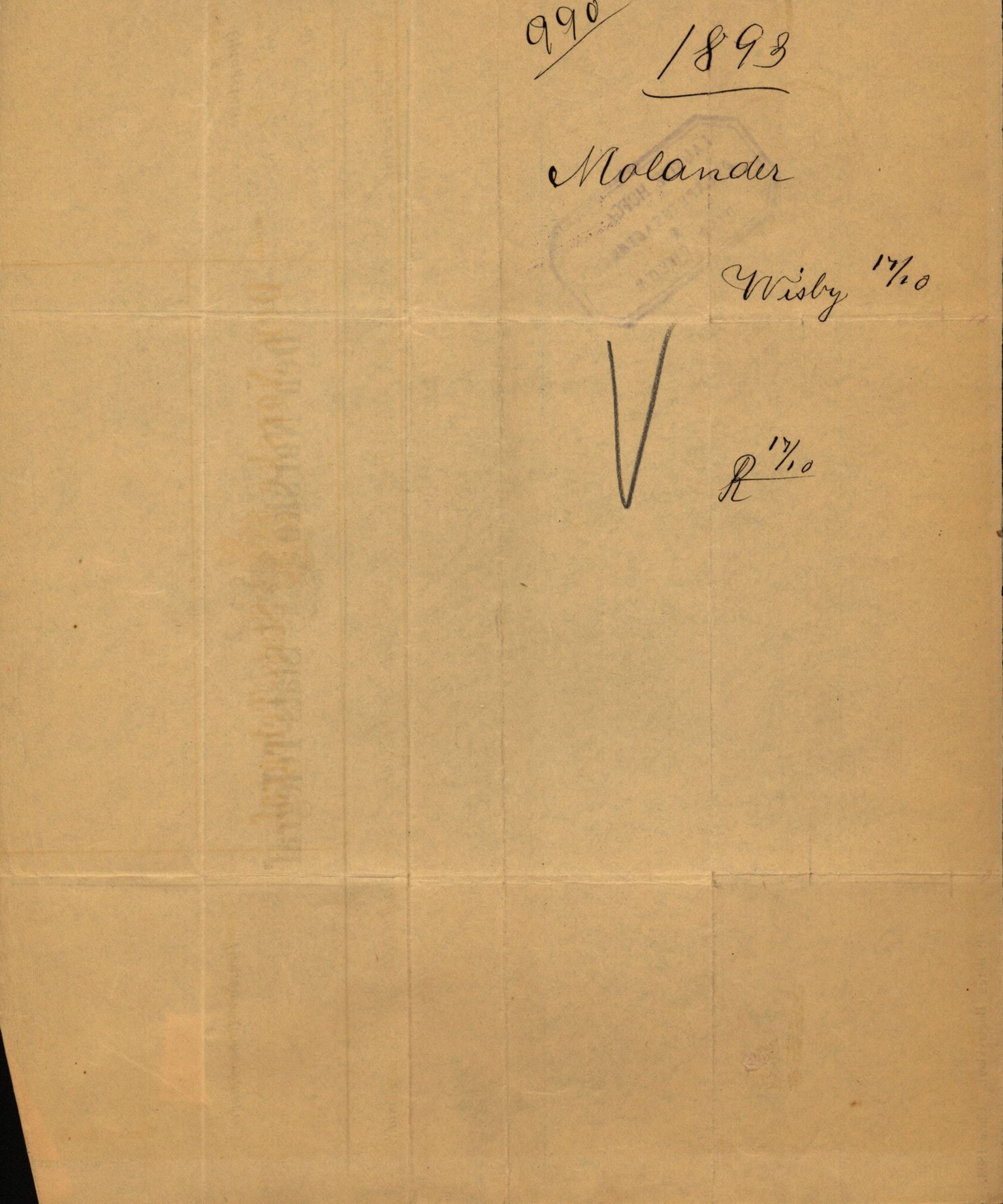 Pa 63 - Østlandske skibsassuranceforening, VEMU/A-1079/G/Ga/L0029/0009: Havaridokumenter / Anette, Agathe, Agra, Buffalo, 1893, p. 64
