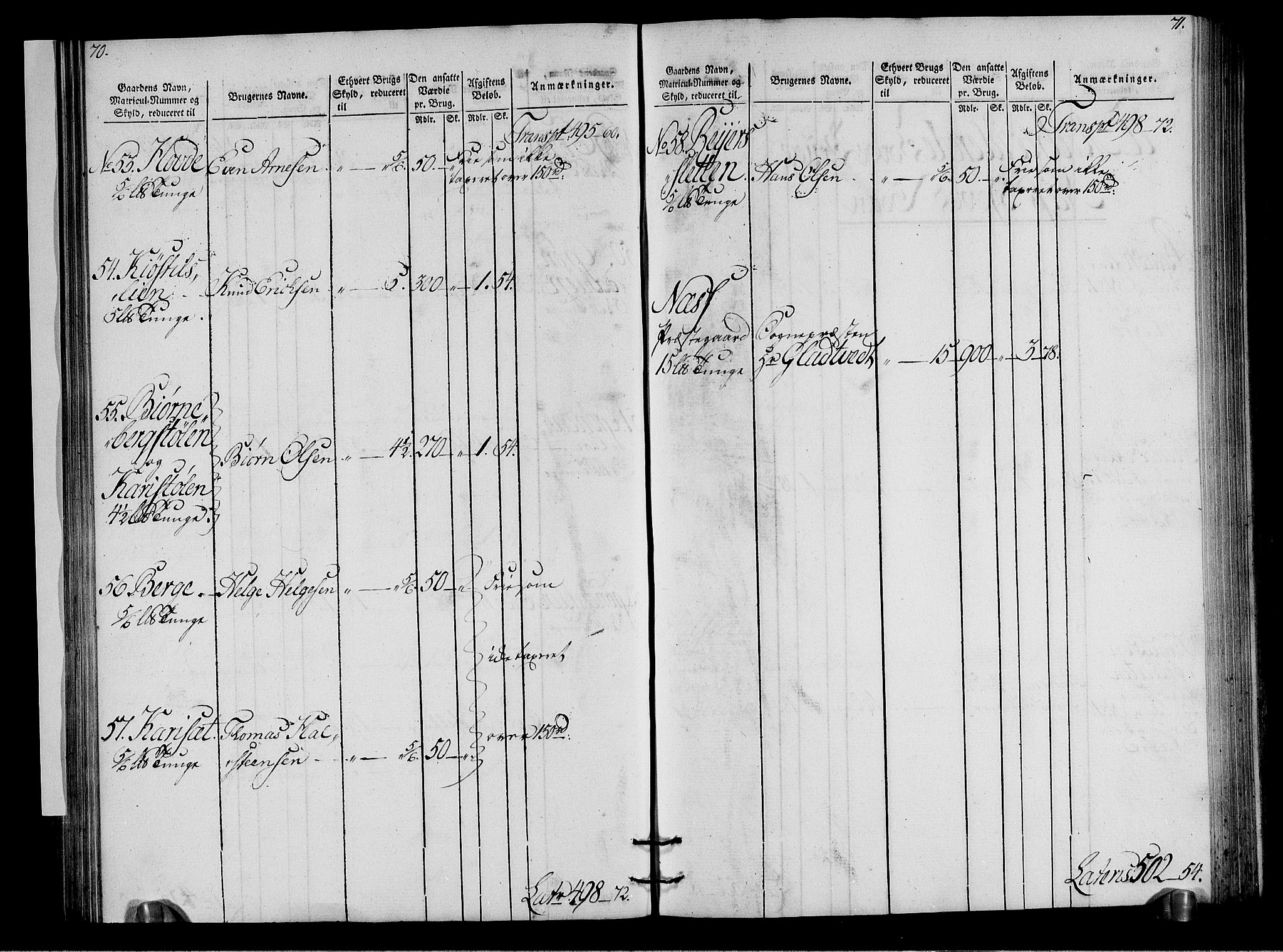 Rentekammeret inntil 1814, Realistisk ordnet avdeling, AV/RA-EA-4070/N/Ne/Nea/L0050: Ringerike og Hallingdal fogderi. Oppebørselsregister for Hallingdal, 1803-1804, p. 38