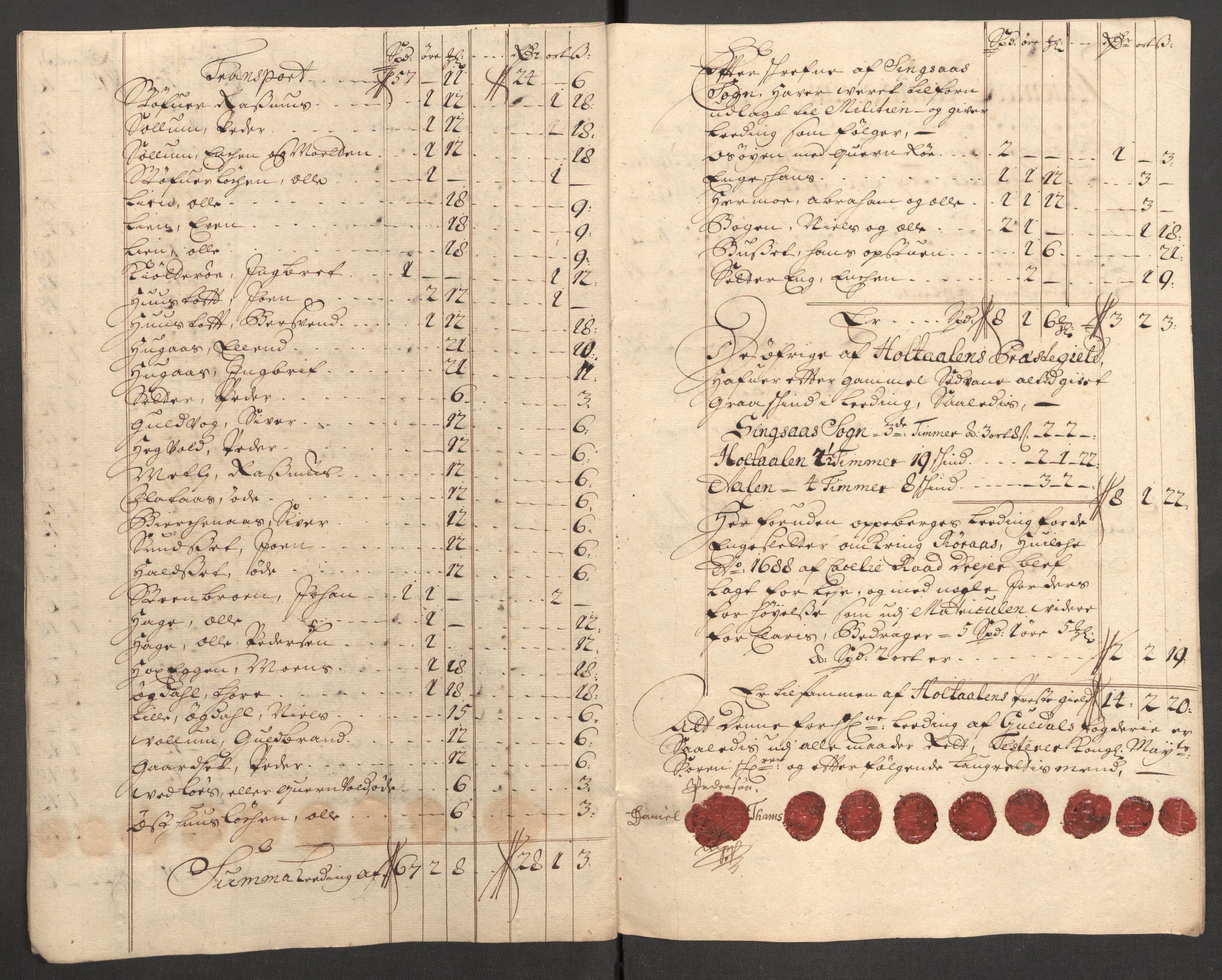Rentekammeret inntil 1814, Reviderte regnskaper, Fogderegnskap, RA/EA-4092/R60/L3957: Fogderegnskap Orkdal og Gauldal, 1707, p. 338