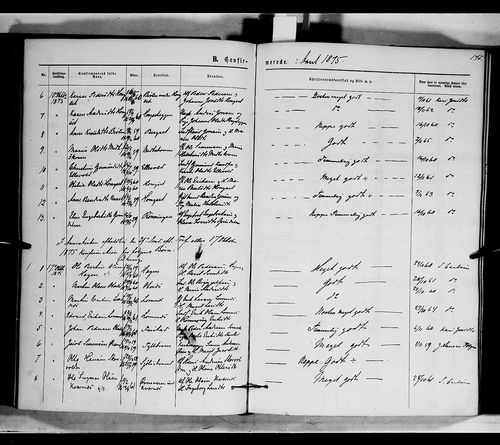 Rendalen prestekontor, AV/SAH-PREST-054/H/Ha/Haa/L0006: Parish register (official) no. 6, 1867-1877, p. 175