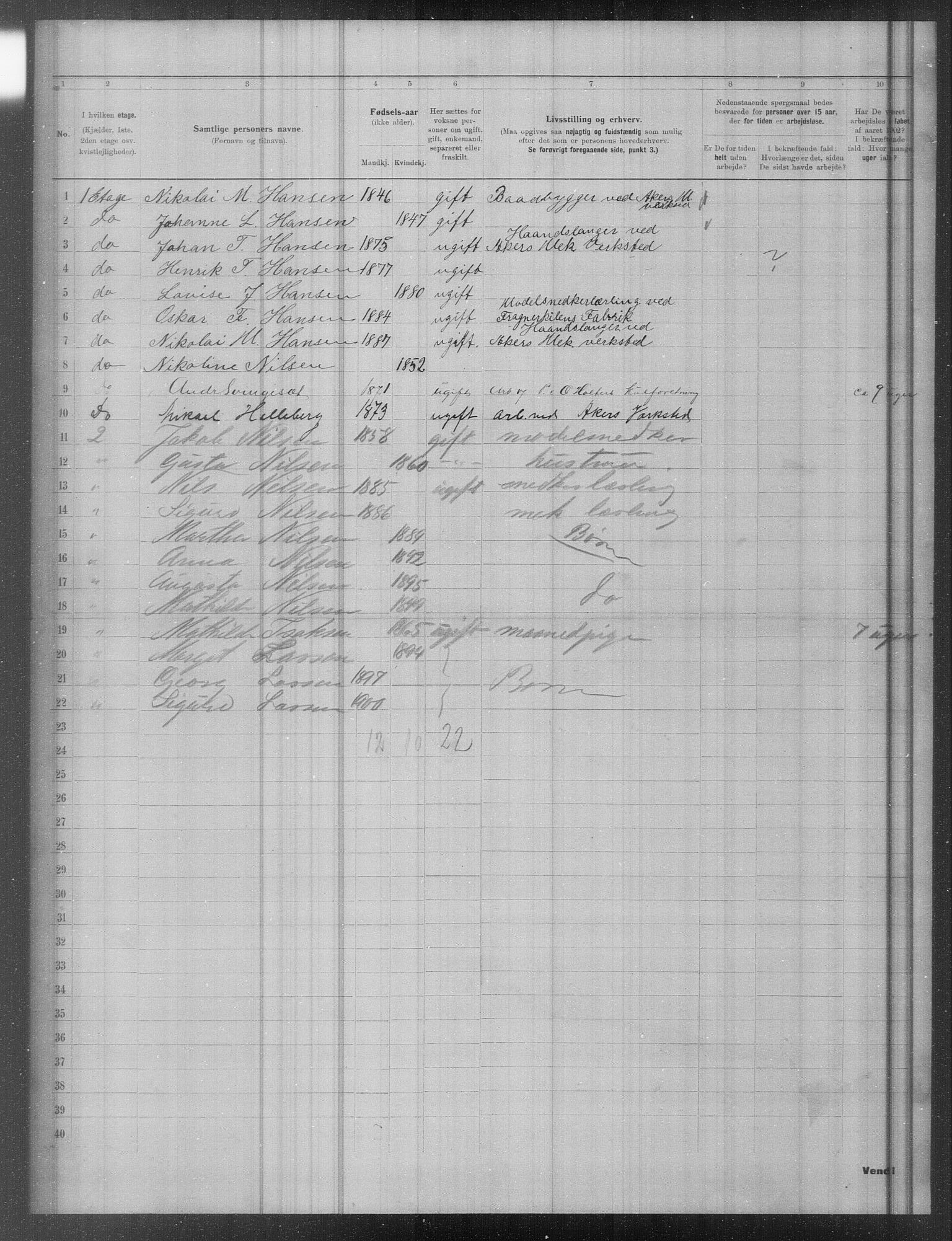 OBA, Municipal Census 1902 for Kristiania, 1902, p. 19592