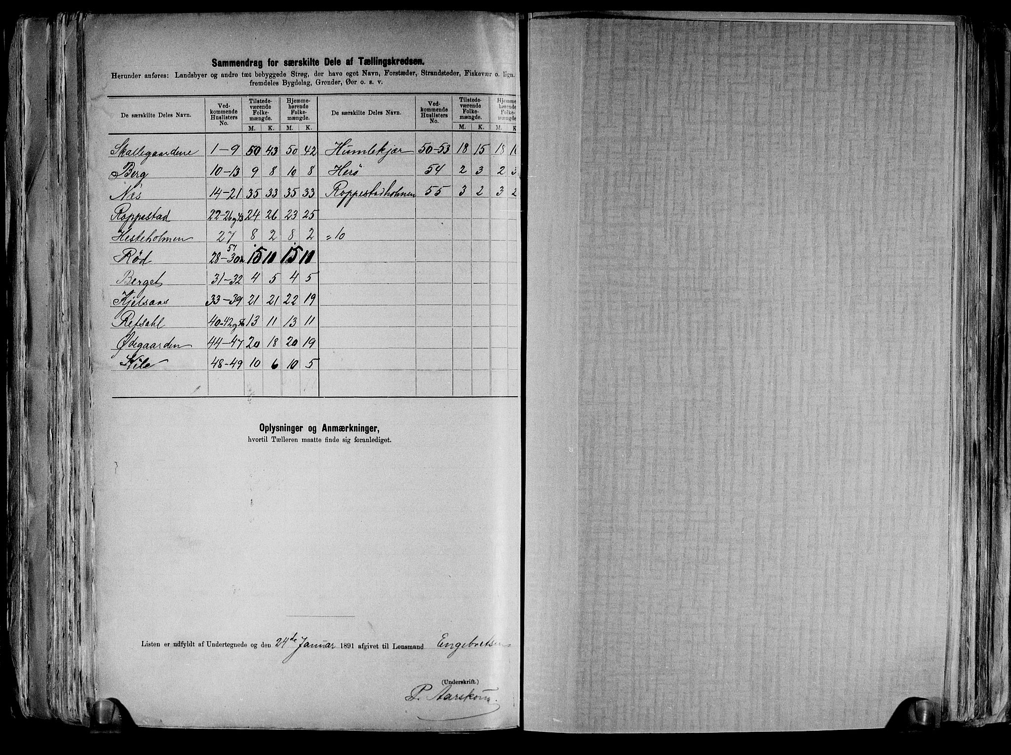 RA, 1891 census for 0113 Borge, 1891, p. 26