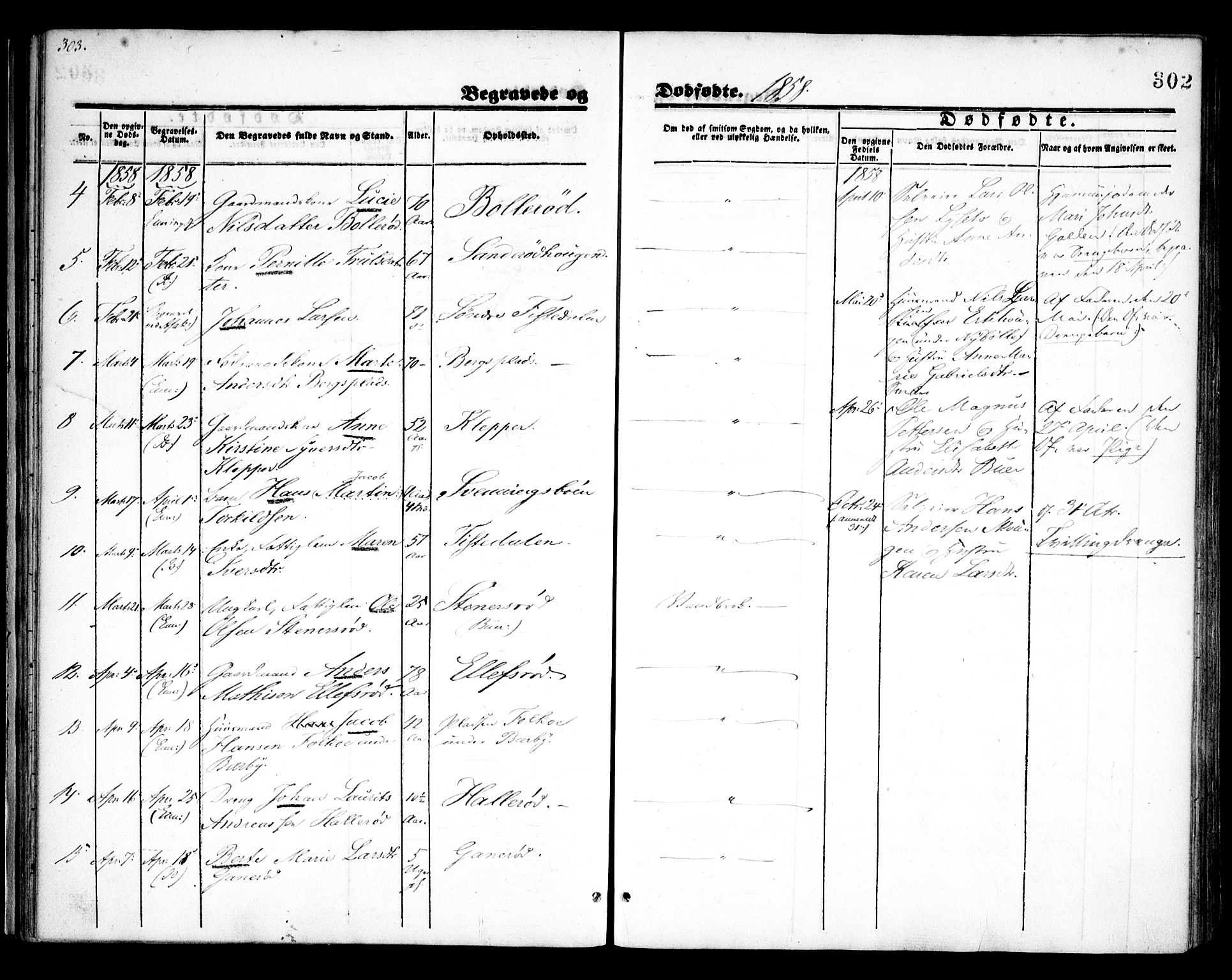 Idd prestekontor Kirkebøker, SAO/A-10911/F/Fc/L0004b: Parish register (official) no. III 4B, 1848-1860, p. 302