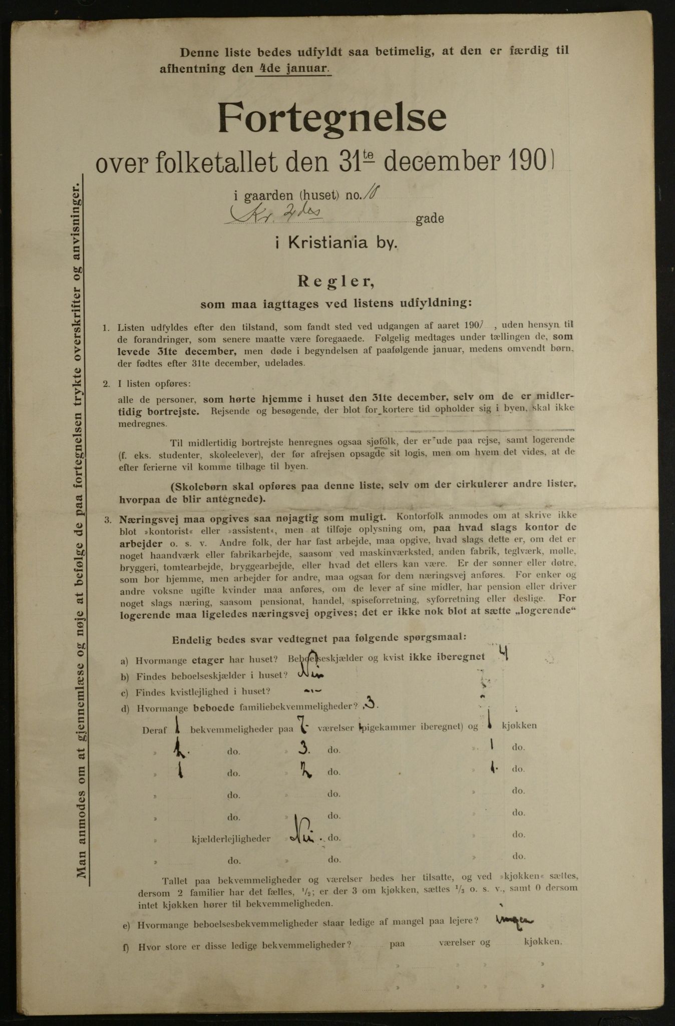 OBA, Municipal Census 1901 for Kristiania, 1901, p. 8339