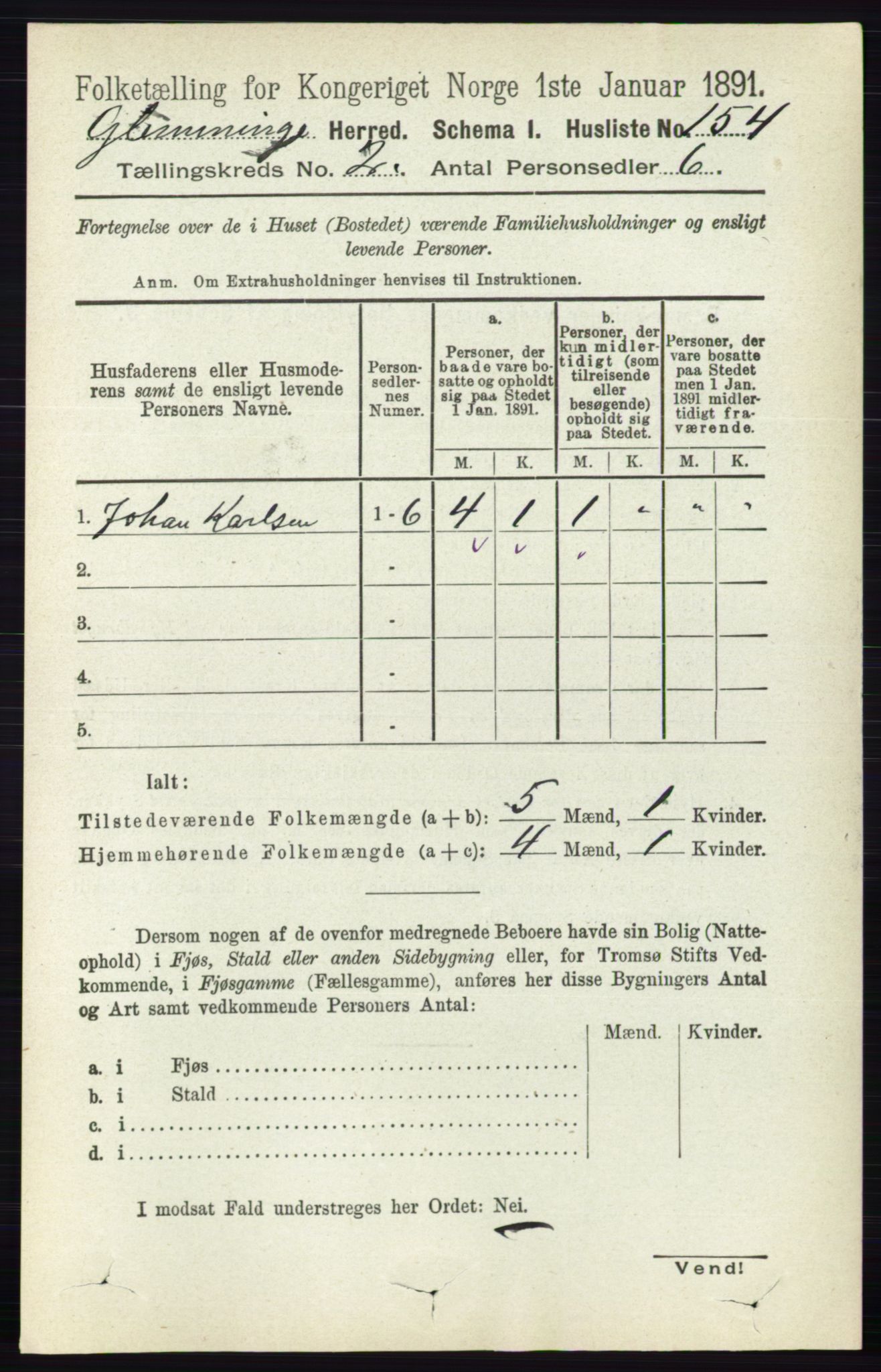 RA, 1891 census for 0132 Glemmen, 1891, p. 572