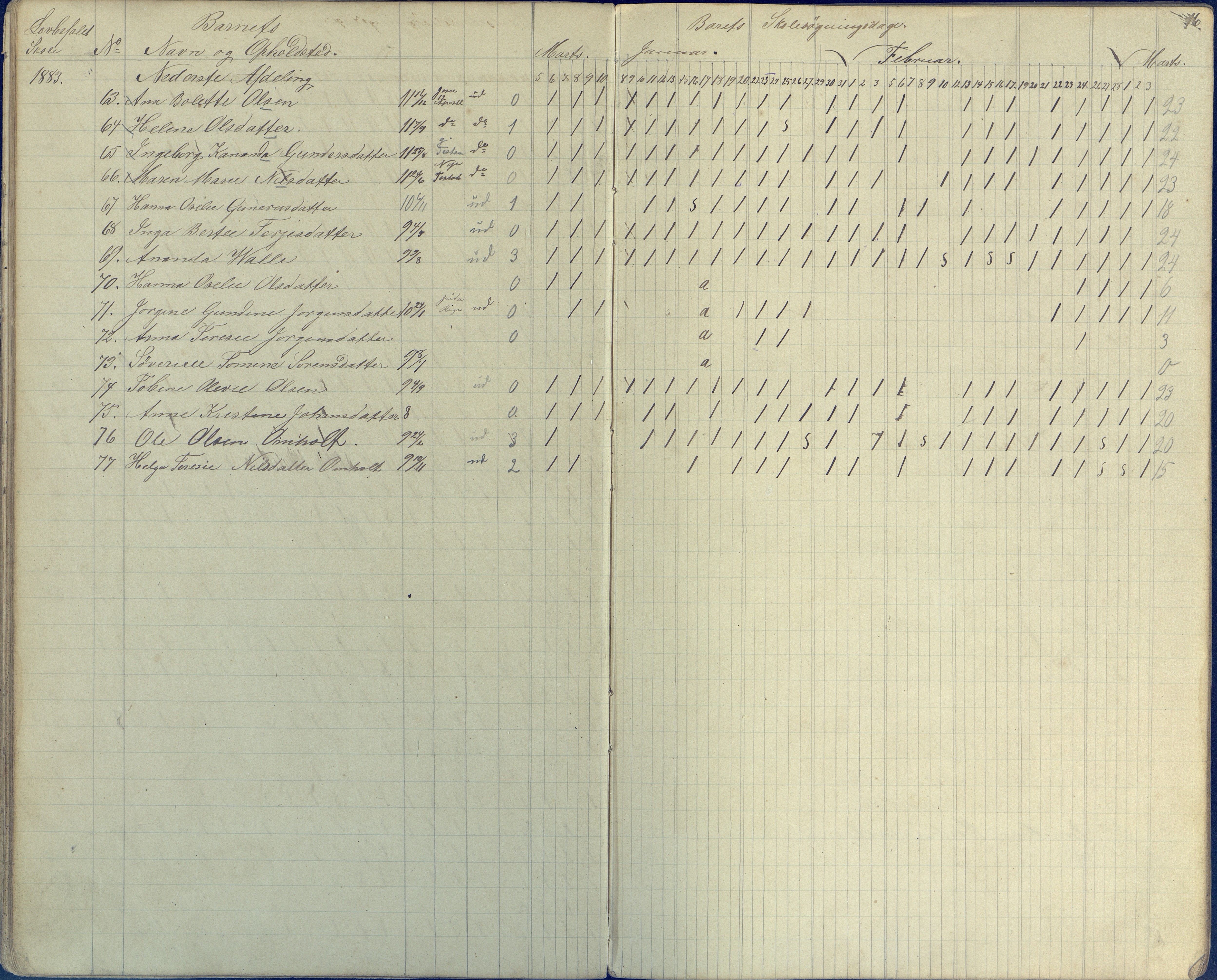 Øyestad kommune frem til 1979, AAKS/KA0920-PK/06/06E/L0003: Dagbok, 1882-1891, p. 16