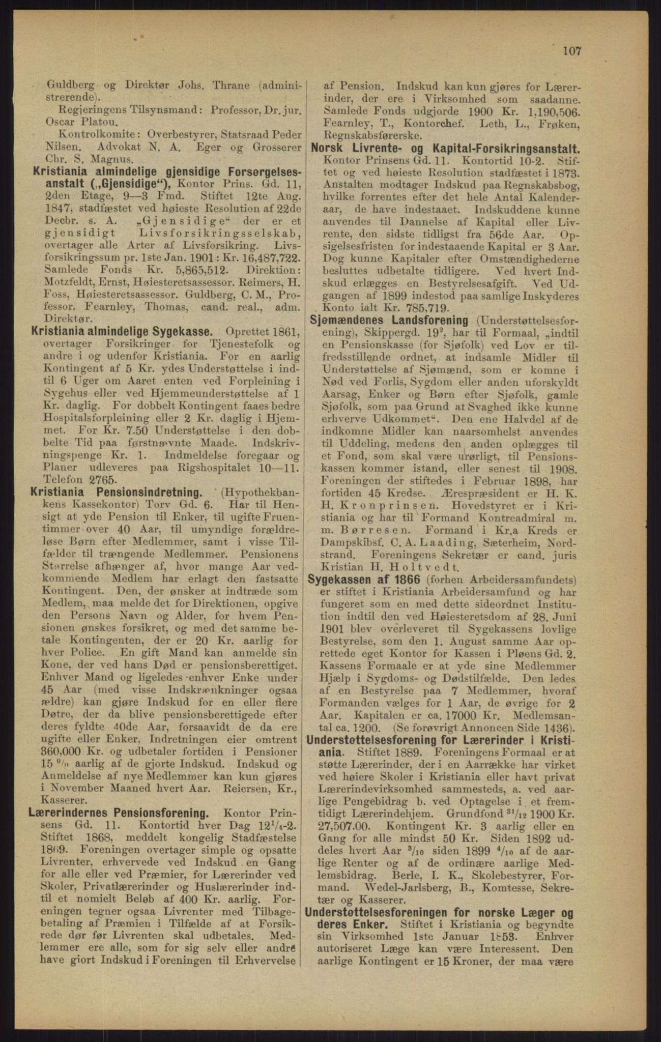 Kristiania/Oslo adressebok, PUBL/-, 1902, p. 107