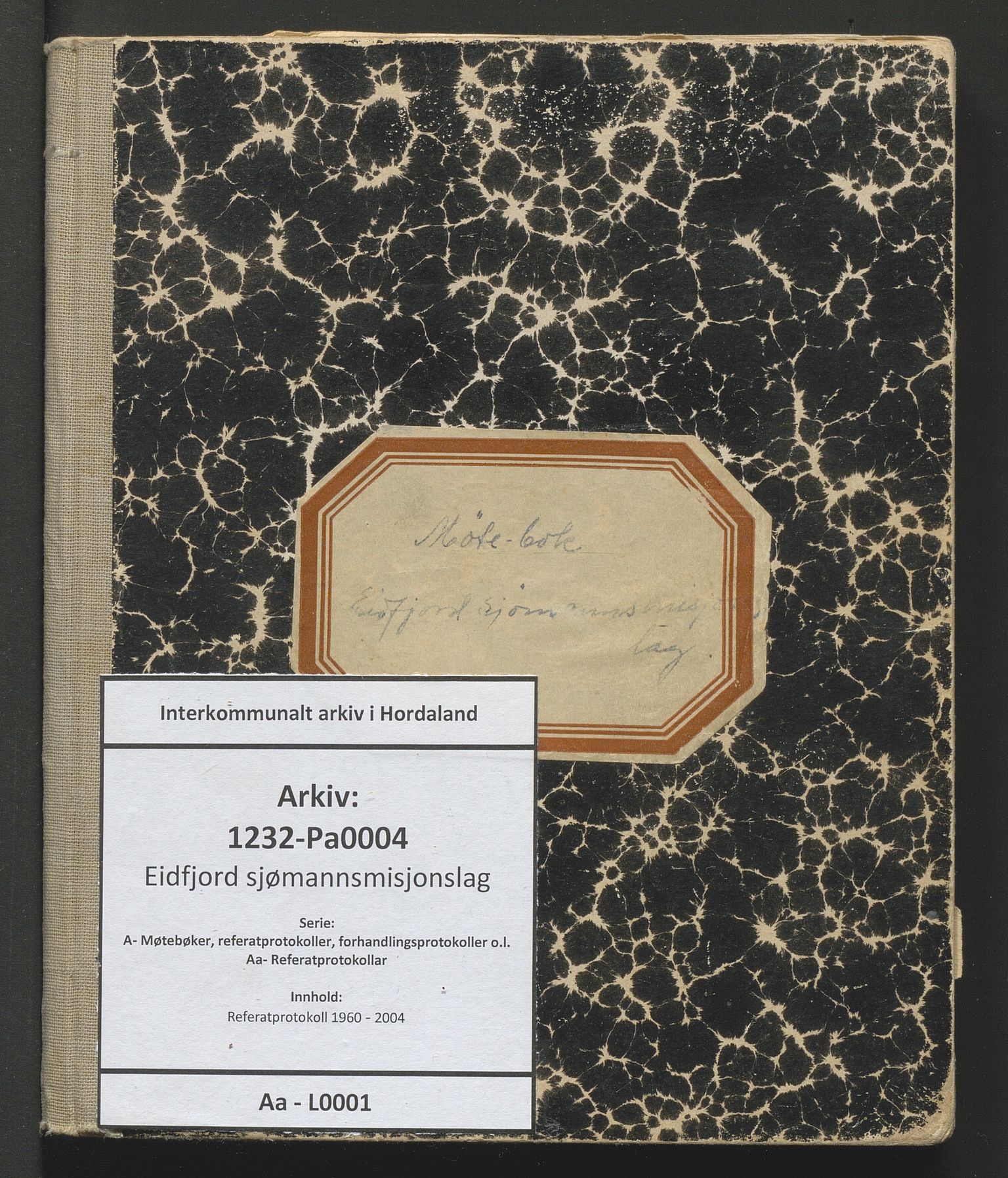 Eidfjord sjømannsmisjonslag, IKAH/1232-Pa0004/A/Aa/L0001: Referatprotokoll, 1960-2004