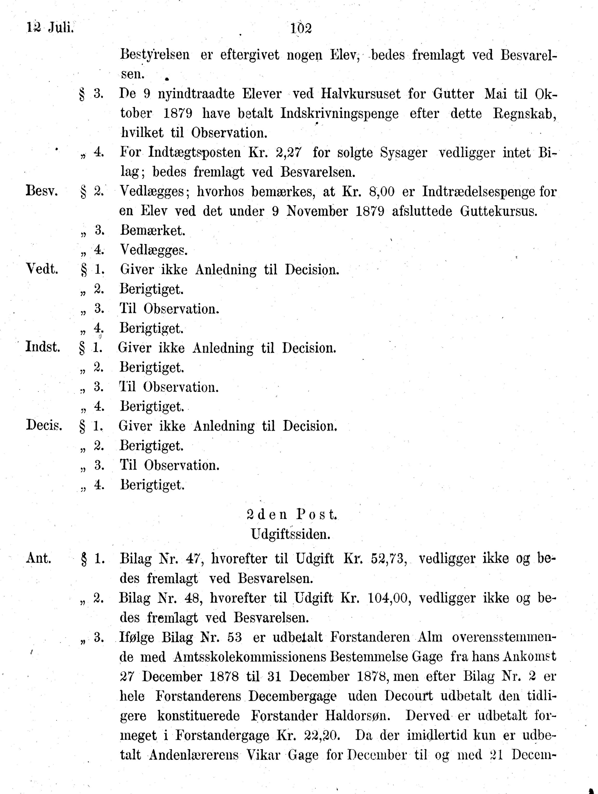 Nordland Fylkeskommune. Fylkestinget, AIN/NFK-17/176/A/Ac/L0010: Fylkestingsforhandlinger 1874-1880, 1874-1880