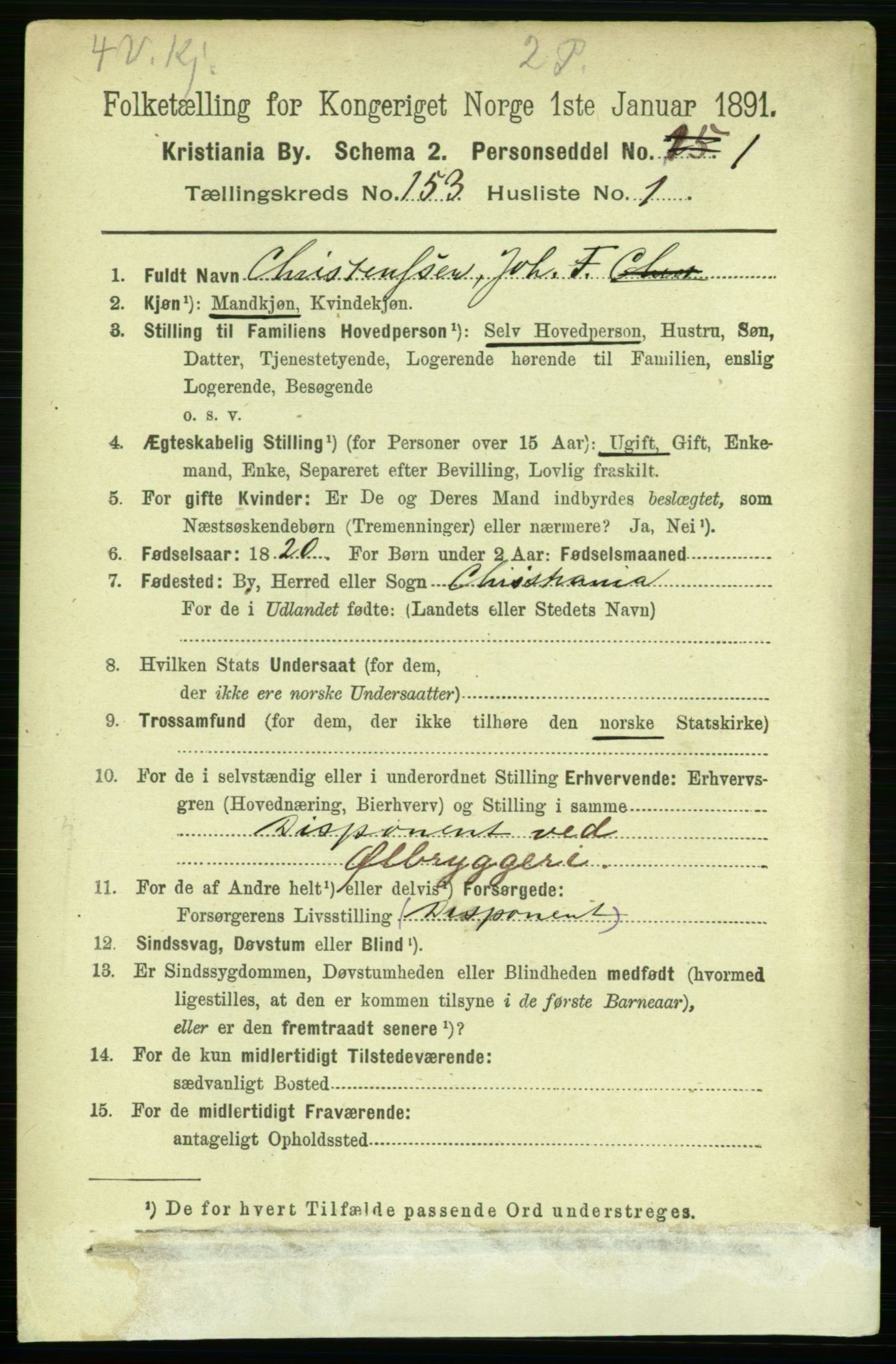 RA, 1891 census for 0301 Kristiania, 1891, p. 86362