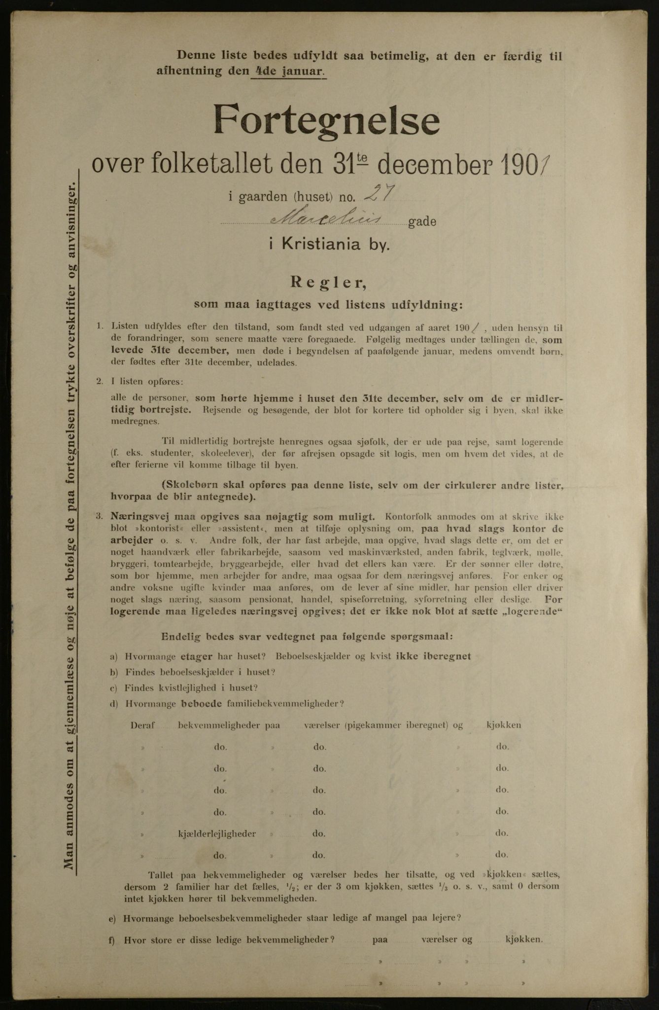 OBA, Municipal Census 1901 for Kristiania, 1901, p. 9955