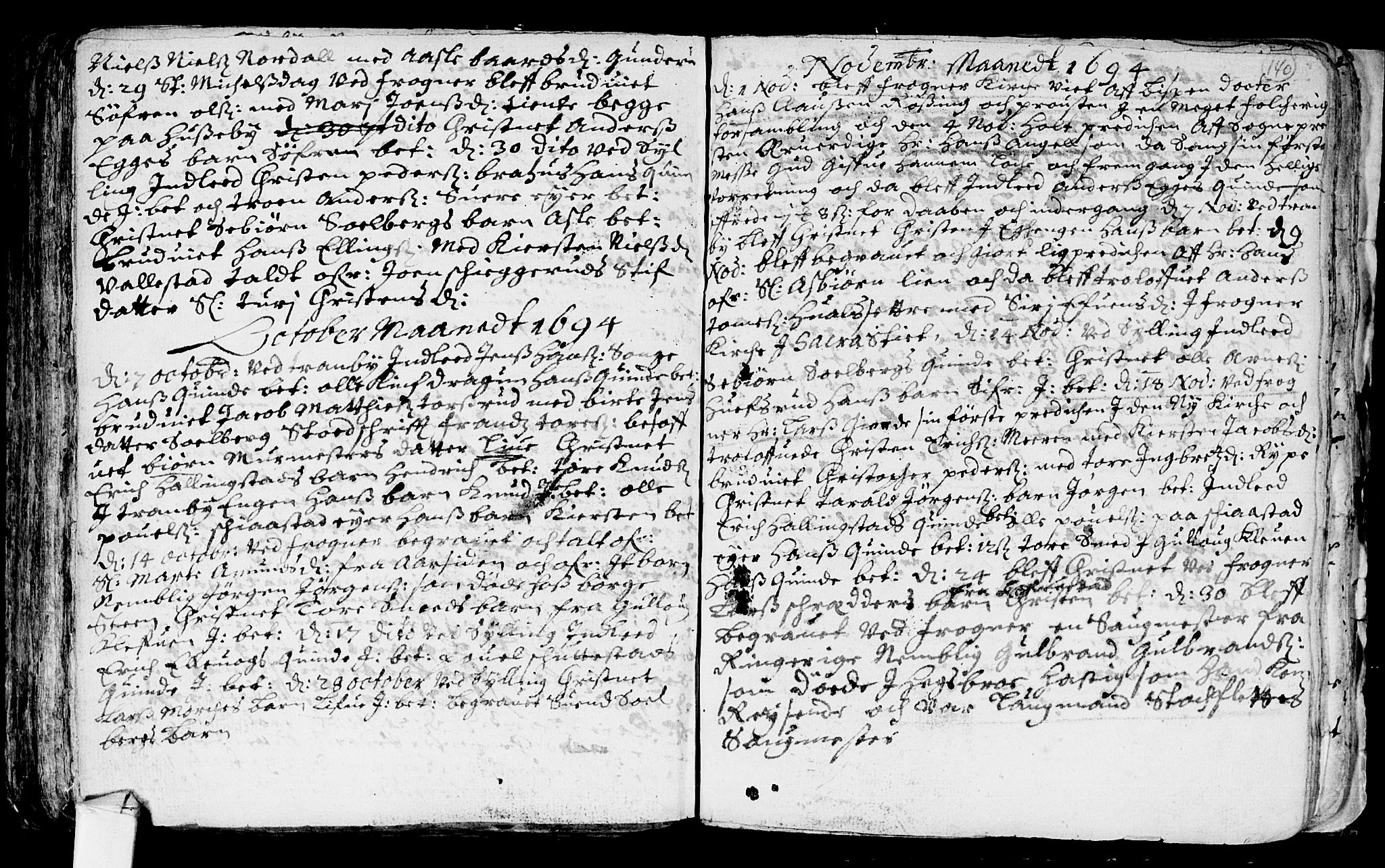 Lier kirkebøker, AV/SAKO-A-230/F/Fa/L0001: Parish register (official) no. I 1, 1672-1701, p. 140