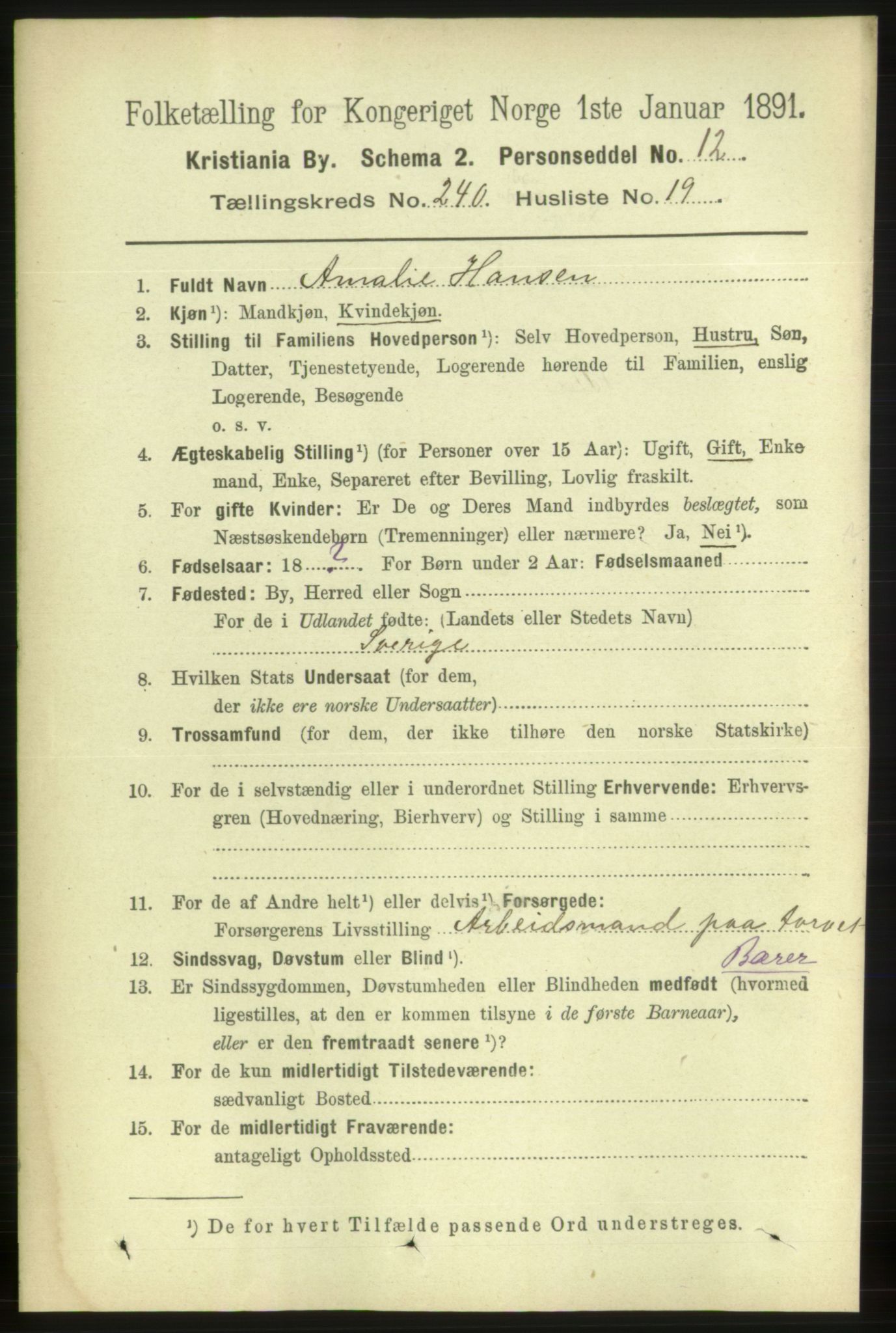 RA, 1891 census for 0301 Kristiania, 1891, p. 146242