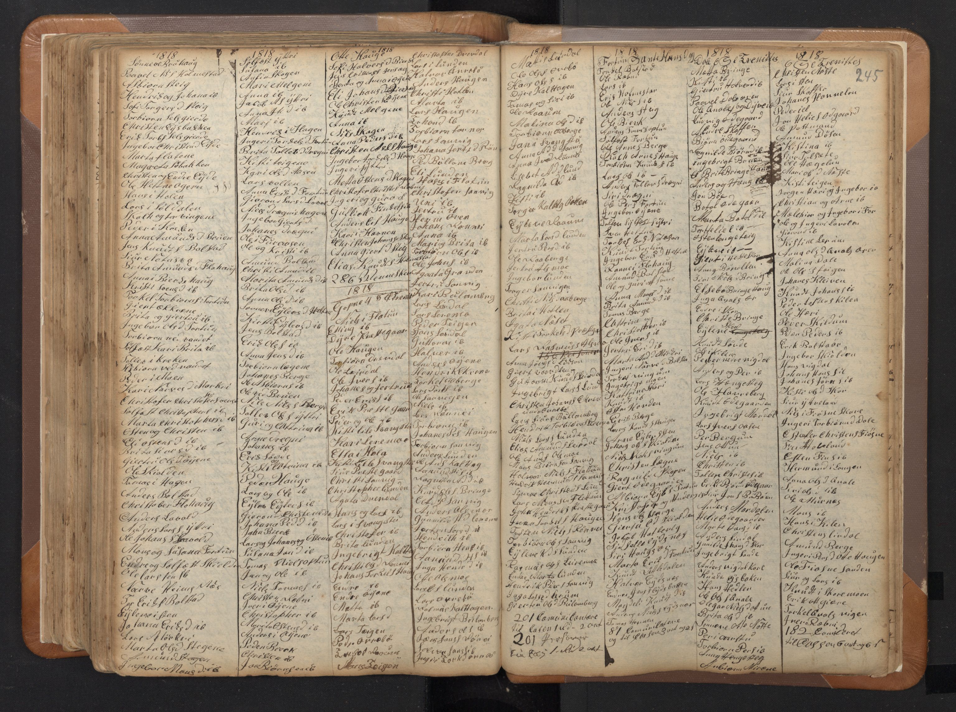 Luster sokneprestembete, AV/SAB-A-81101/H/Haa/Haaa/L0002: Parish register (official) no. A 2, 1751-1796, p. 244b-245a