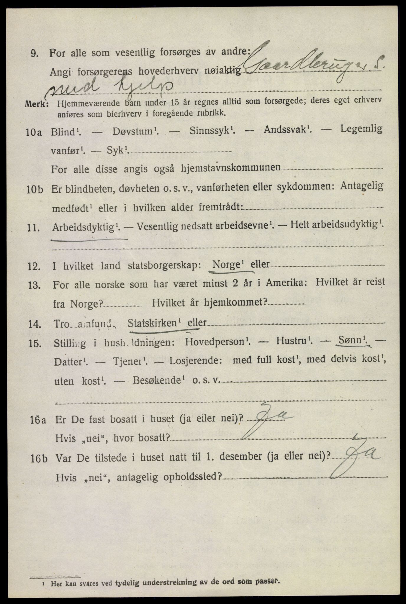 SAKO, 1920 census for Bø (Telemark), 1920, p. 2807