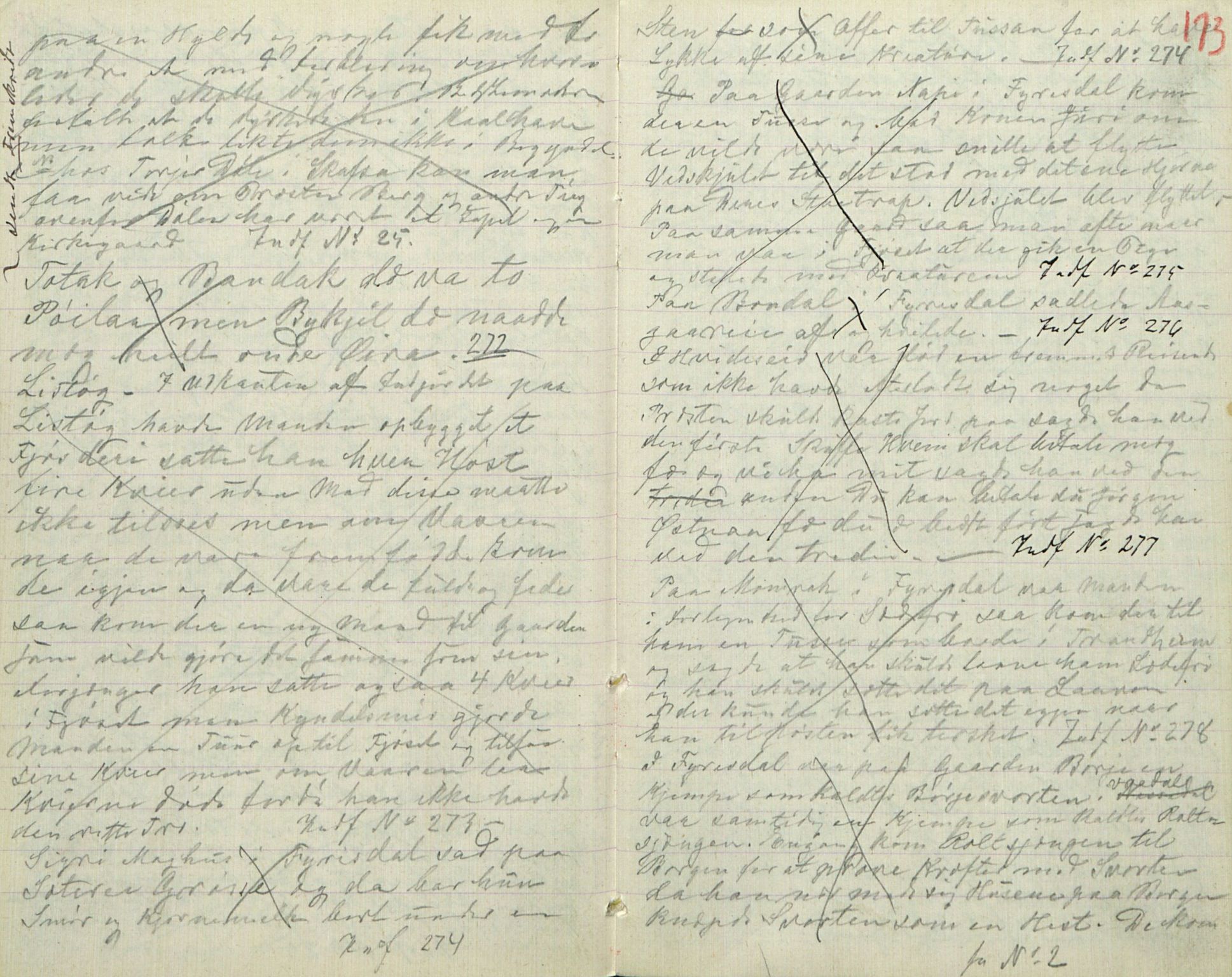 Rikard Berge, TEMU/TGM-A-1003/F/L0016/0015: 529-550 / 543 Oppskrifter av Halvor N. Tvedten, 1894, p. 172-173