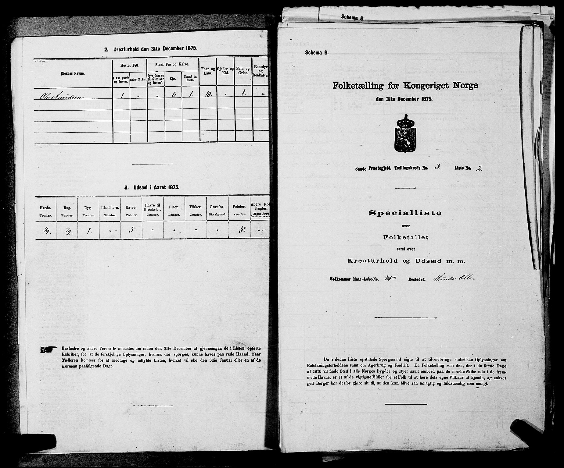 SAKO, 1875 census for 0822P Sauherad, 1875, p. 295