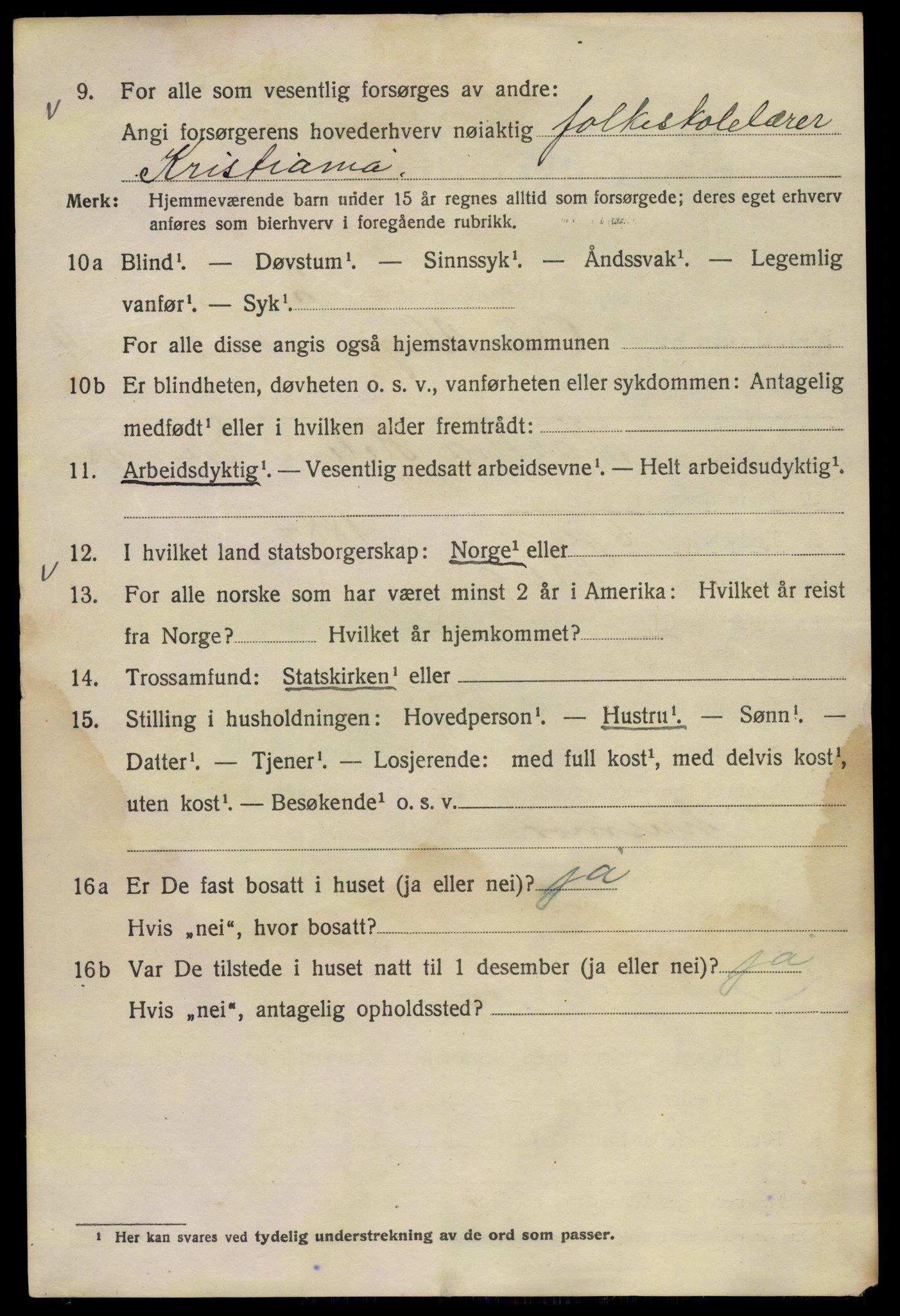 SAO, 1920 census for Kristiania, 1920, p. 432974