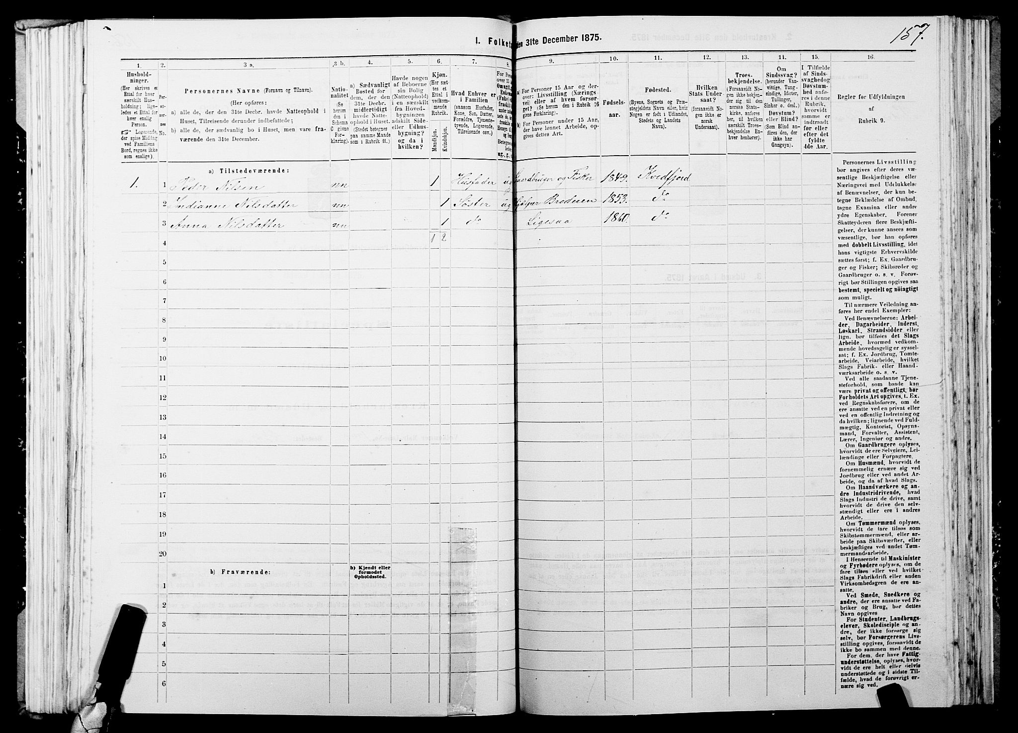 SATØ, 1875 census for 1911P Kvæfjord, 1875, p. 2157