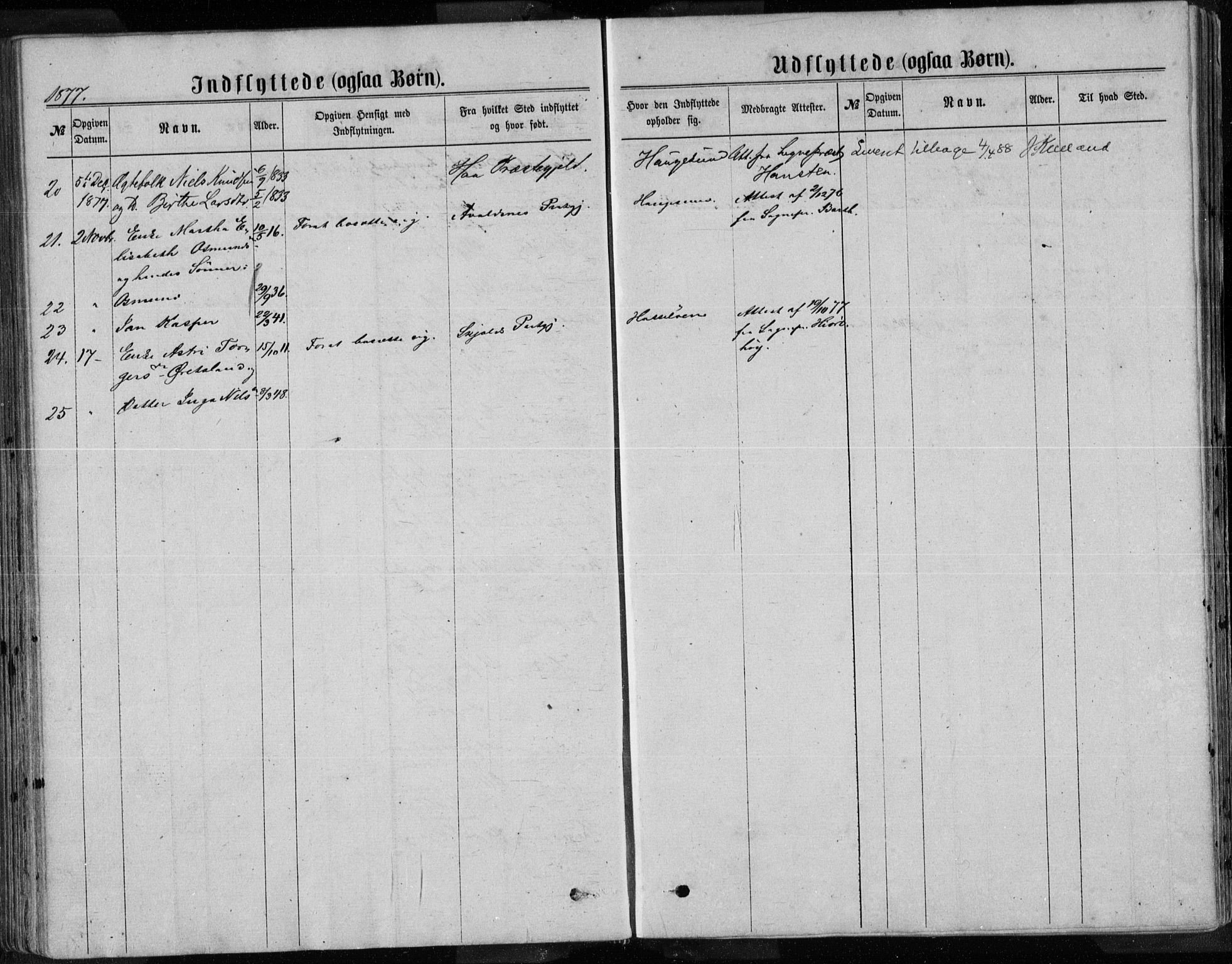 Torvastad sokneprestkontor, SAST/A -101857/H/Ha/Haa/L0013: Parish register (official) no. A 12.2, 1867-1877