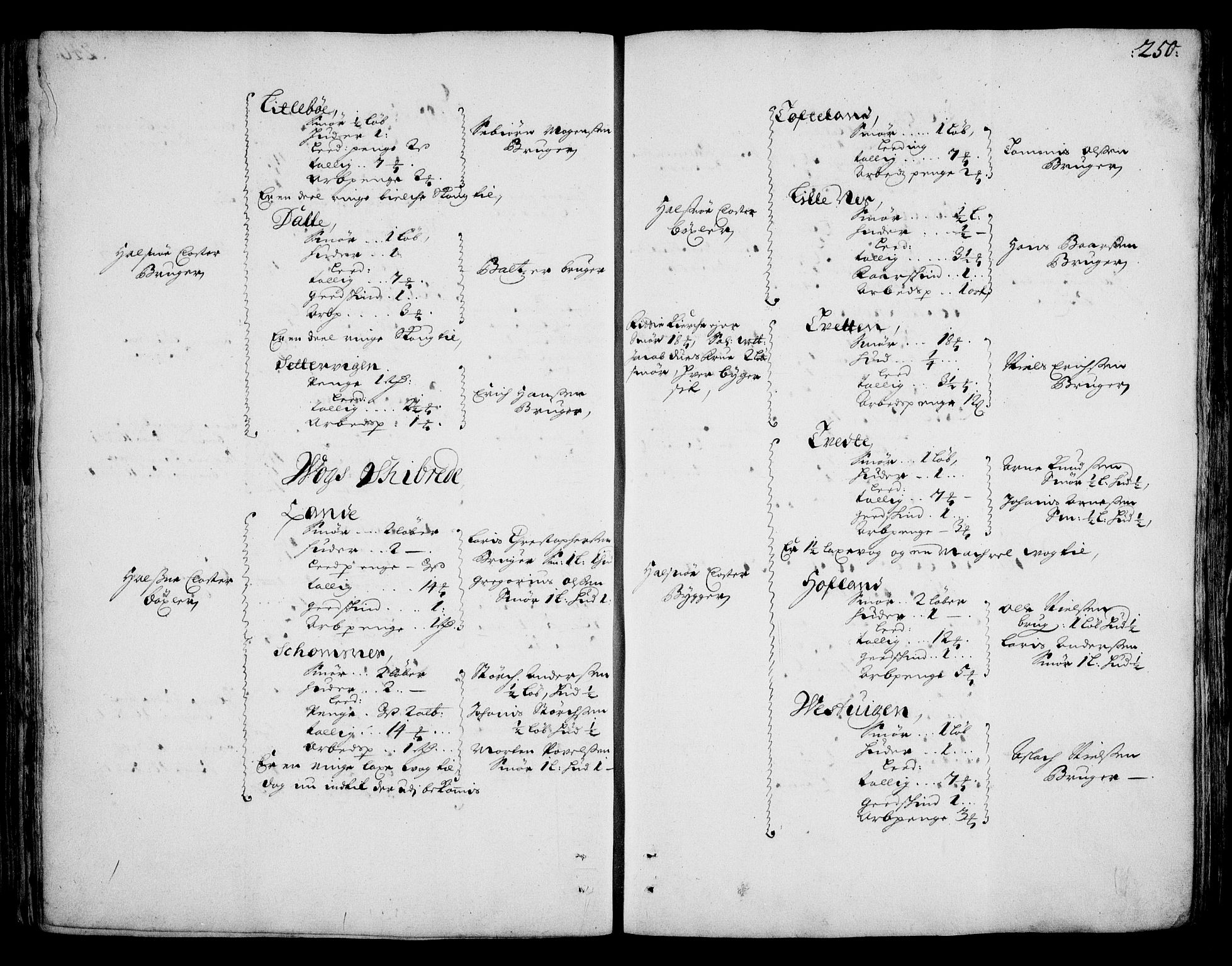 Rentekammeret inntil 1814, Realistisk ordnet avdeling, AV/RA-EA-4070/On/L0002: [Jj 3]: Besiktigelsesforretninger over Halsnøy klosters gods, 1659-1703, p. 249b-250a