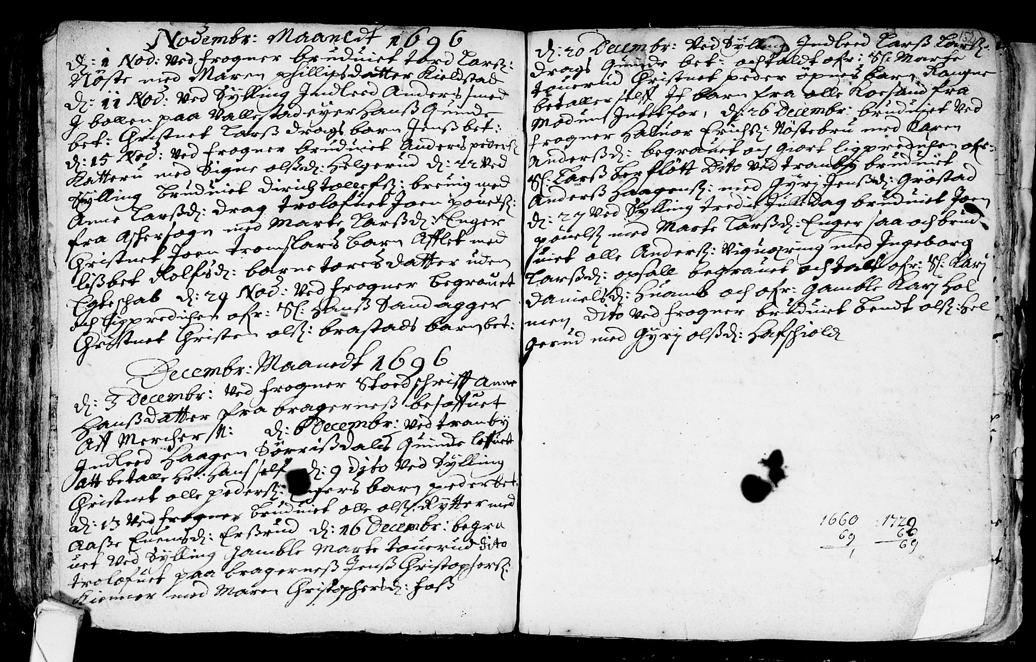 Lier kirkebøker, AV/SAKO-A-230/F/Fa/L0001: Parish register (official) no. I 1, 1672-1701, p. 152