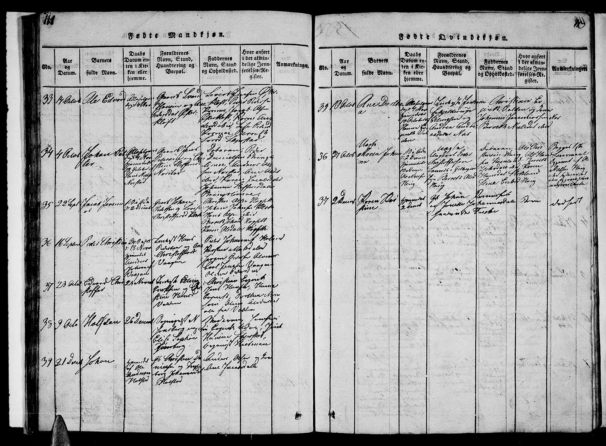 Ministerialprotokoller, klokkerbøker og fødselsregistre - Nordland, AV/SAT-A-1459/852/L0752: Parish register (copy) no. 852C03, 1840-1855, p. 114-115