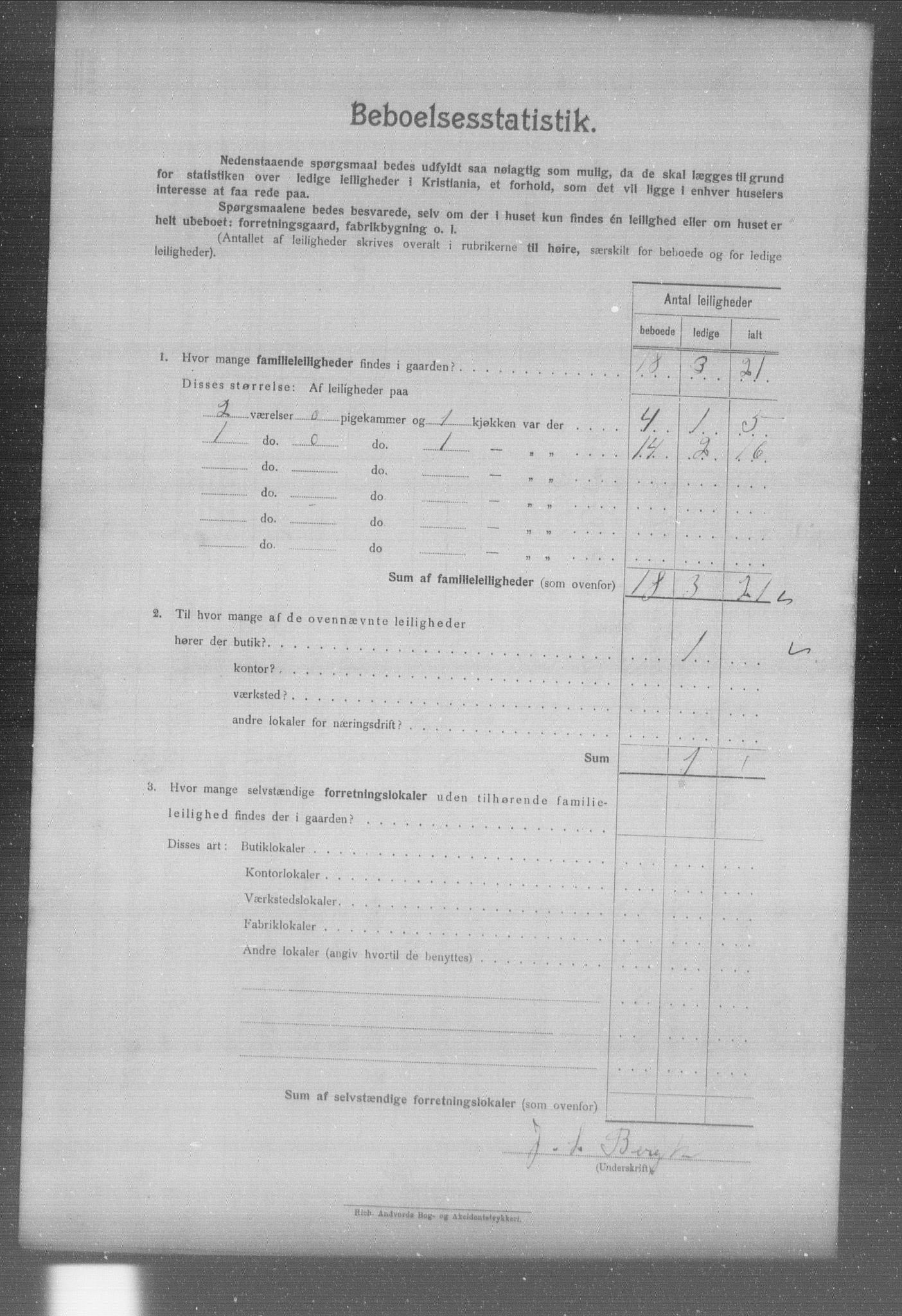 OBA, Municipal Census 1904 for Kristiania, 1904, p. 3623