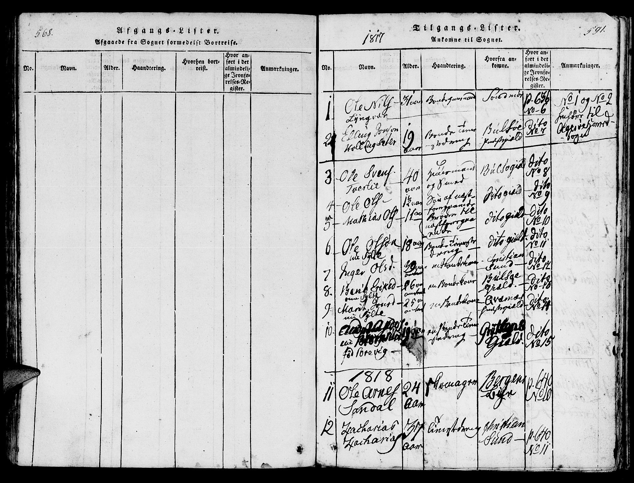 Ministerialprotokoller, klokkerbøker og fødselsregistre - Møre og Romsdal, AV/SAT-A-1454/565/L0747: Parish register (official) no. 565A01, 1817-1844, p. 590-591