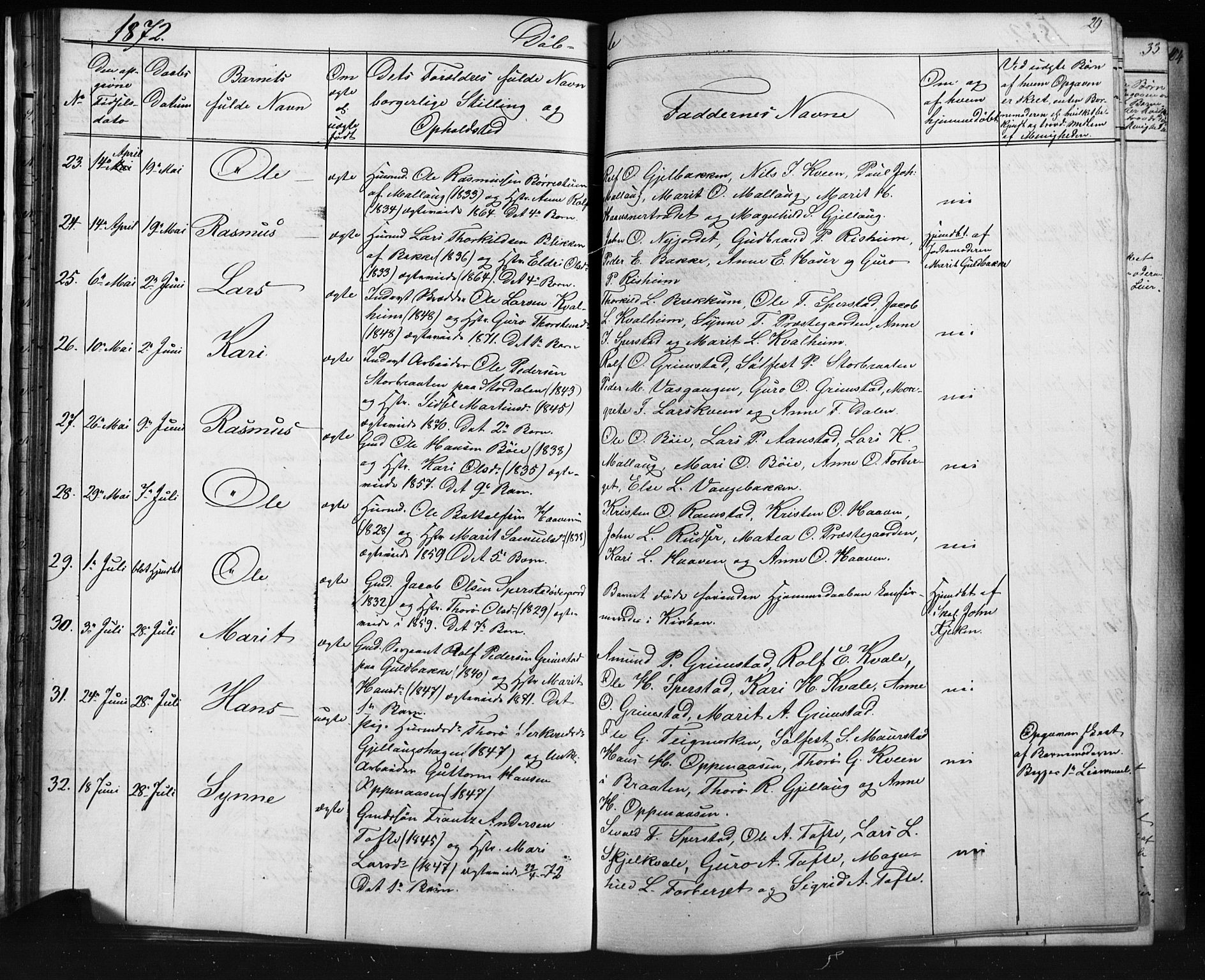 Skjåk prestekontor, SAH/PREST-072/H/Ha/Hab/L0001: Parish register (copy) no. 1, 1865-1893, p. 29