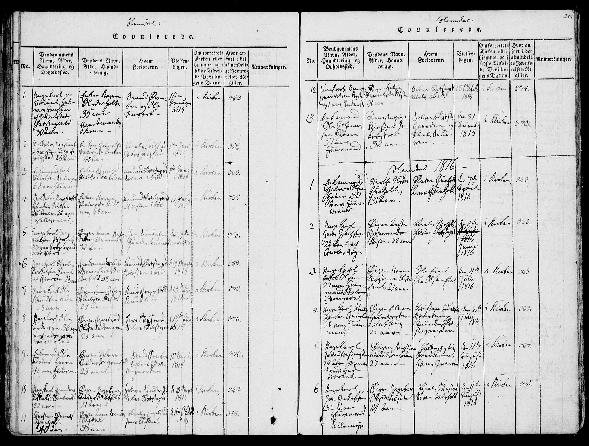 Eidanger kirkebøker, AV/SAKO-A-261/F/Fa/L0007: Parish register (official) no. 7, 1814-1831, p. 214