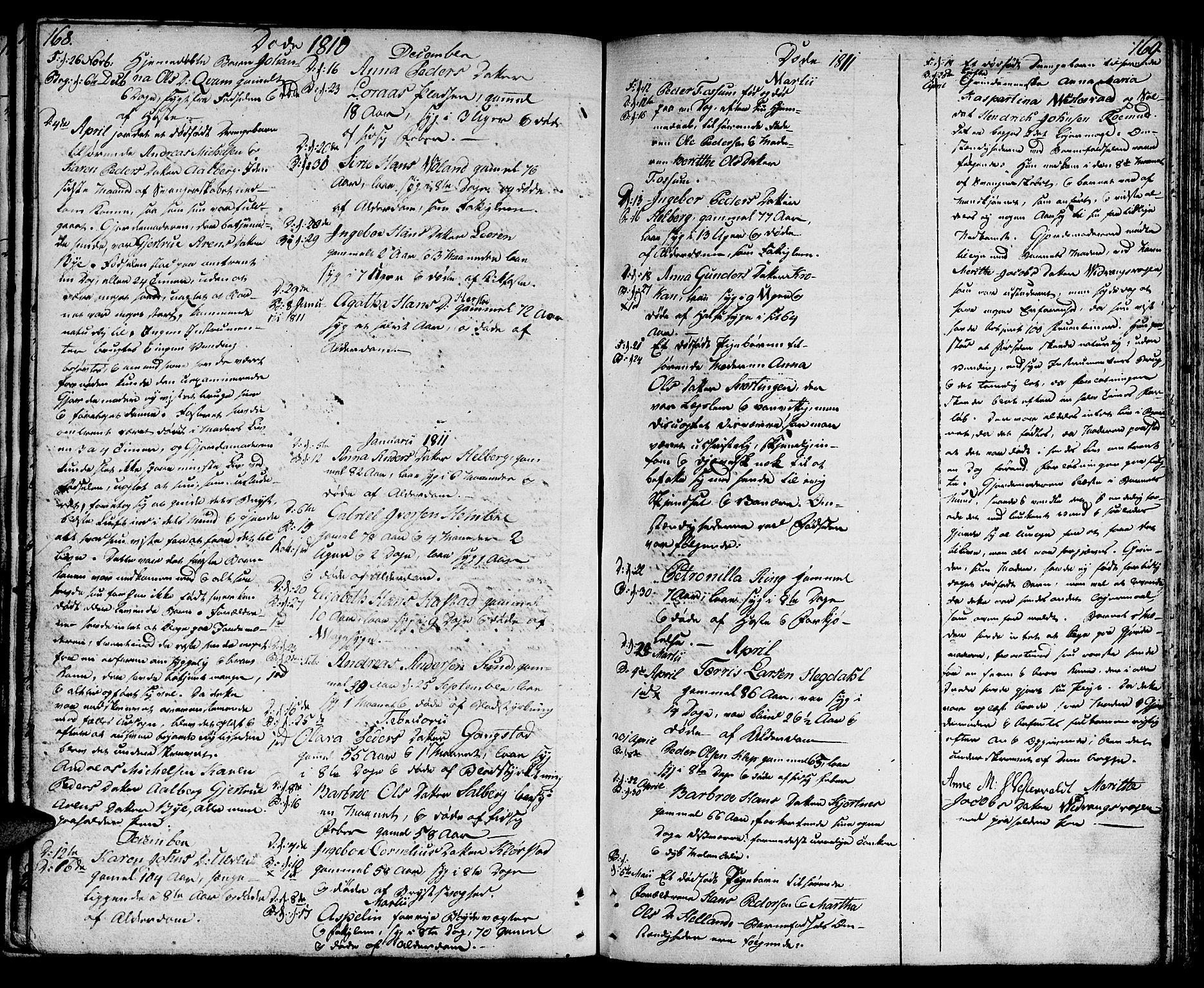 Ministerialprotokoller, klokkerbøker og fødselsregistre - Nord-Trøndelag, SAT/A-1458/730/L0274: Parish register (official) no. 730A03, 1802-1816, p. 168-169