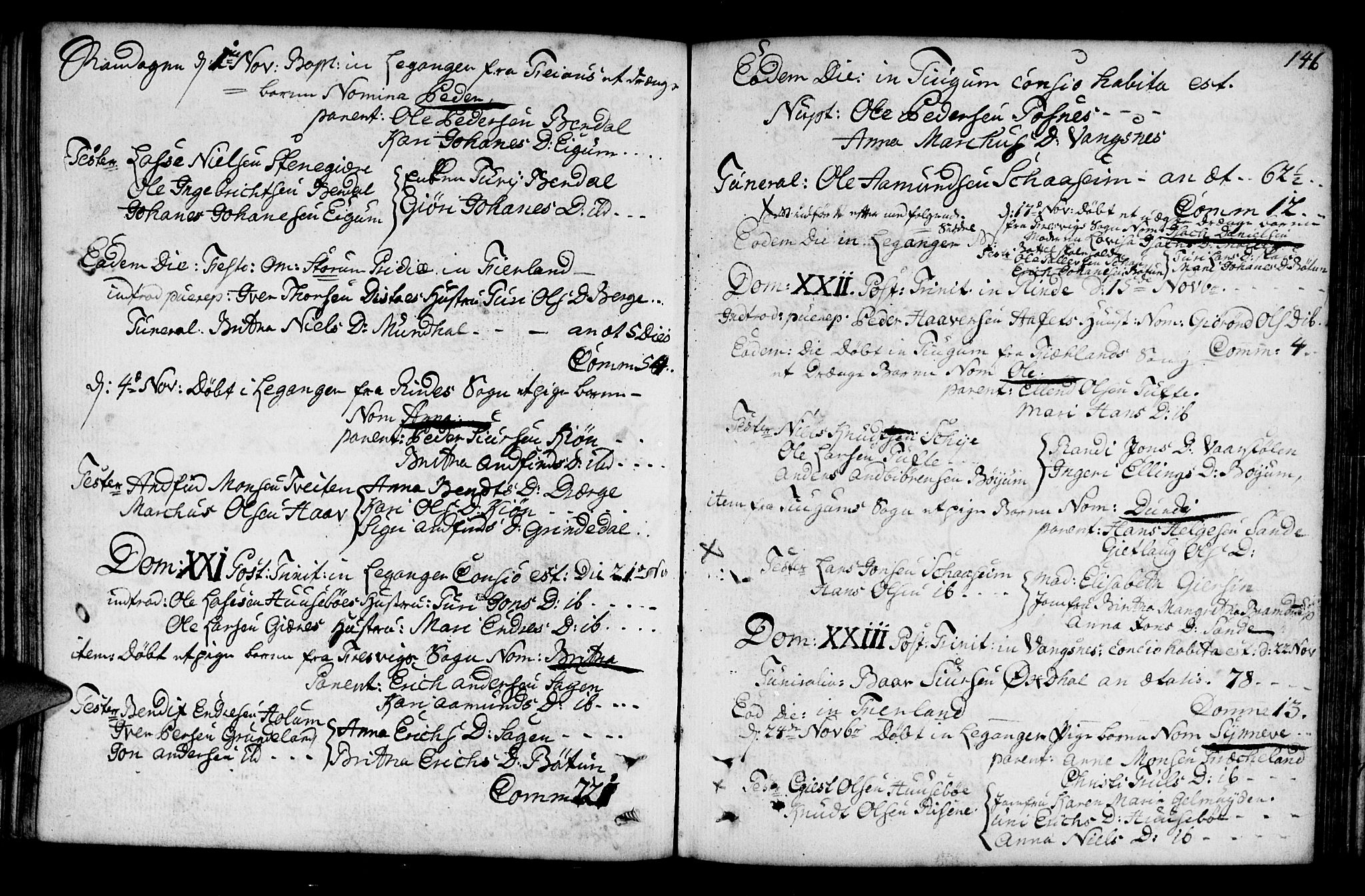 Leikanger sokneprestembete, AV/SAB-A-81001/H/Haa/Haaa/L0003: Parish register (official) no. A 3, 1756-1770, p. 146