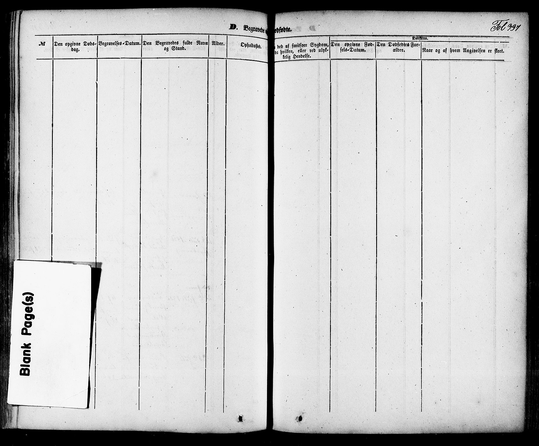Skien kirkebøker, SAKO/A-302/F/Fa/L0006a: Parish register (official) no. 6A, 1843-1856, p. 397