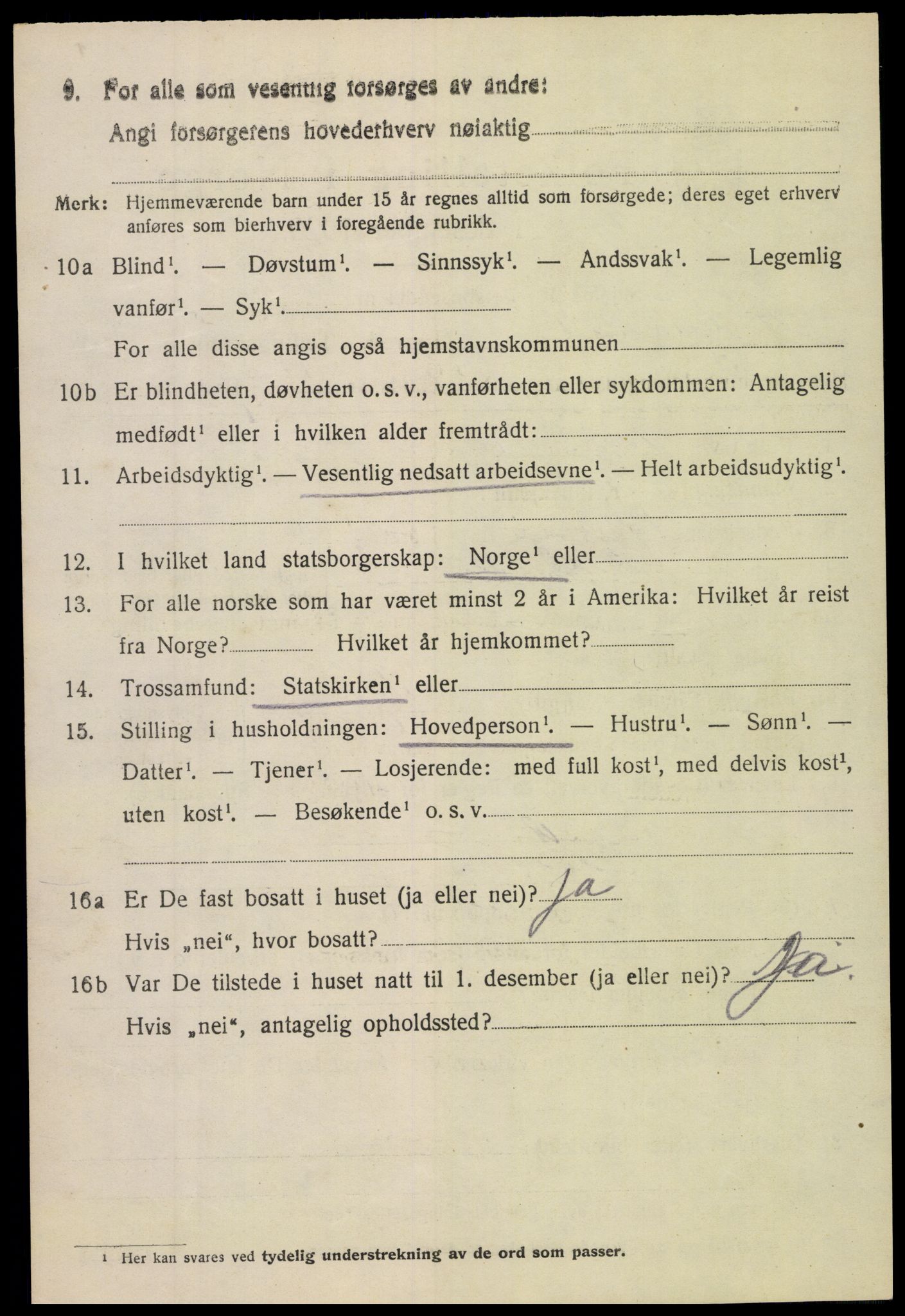 SAH, 1920 census for Nord-Aurdal, 1920, p. 5955