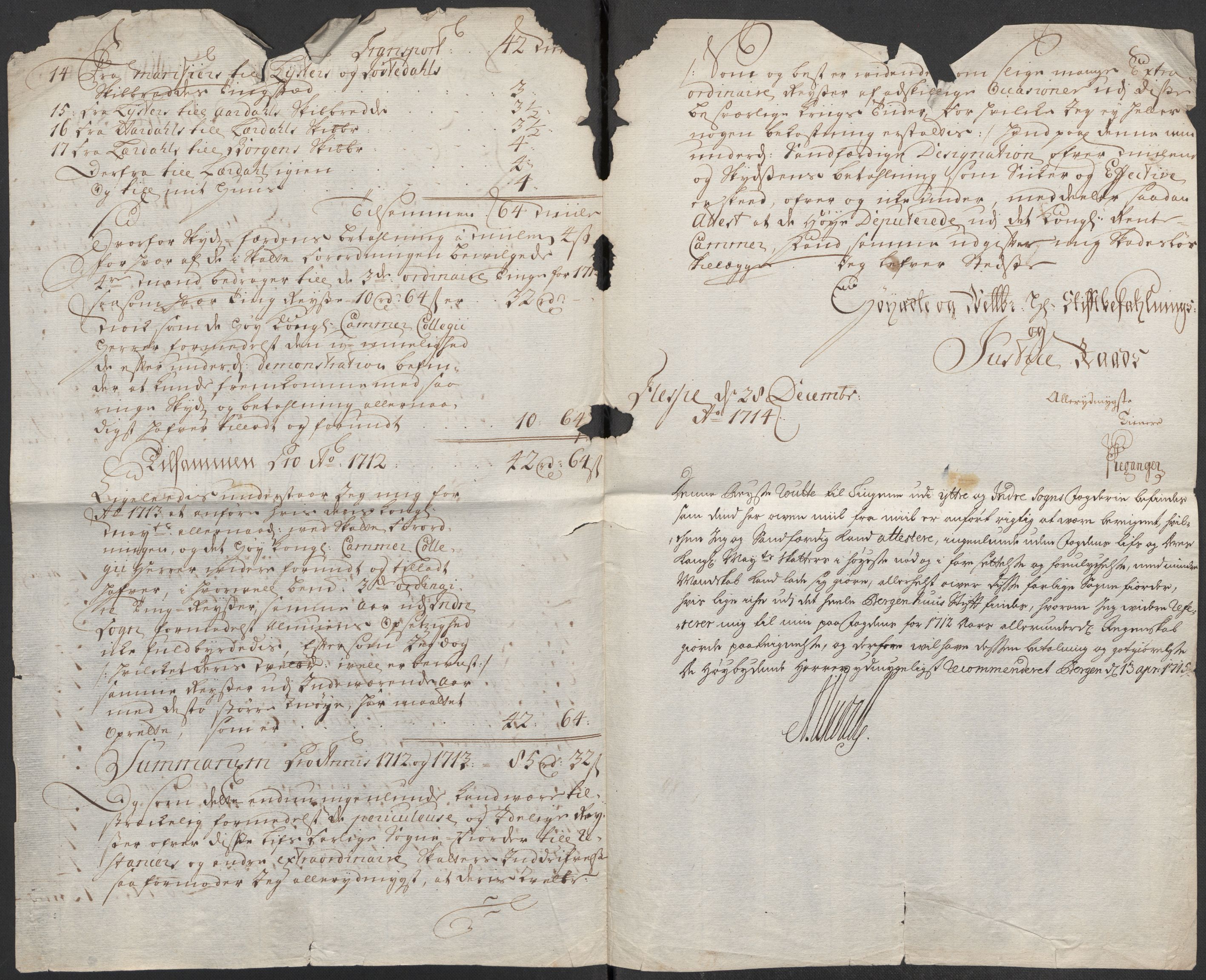 Rentekammeret inntil 1814, Reviderte regnskaper, Fogderegnskap, AV/RA-EA-4092/R52/L3319: Fogderegnskap Sogn, 1713-1714, p. 424