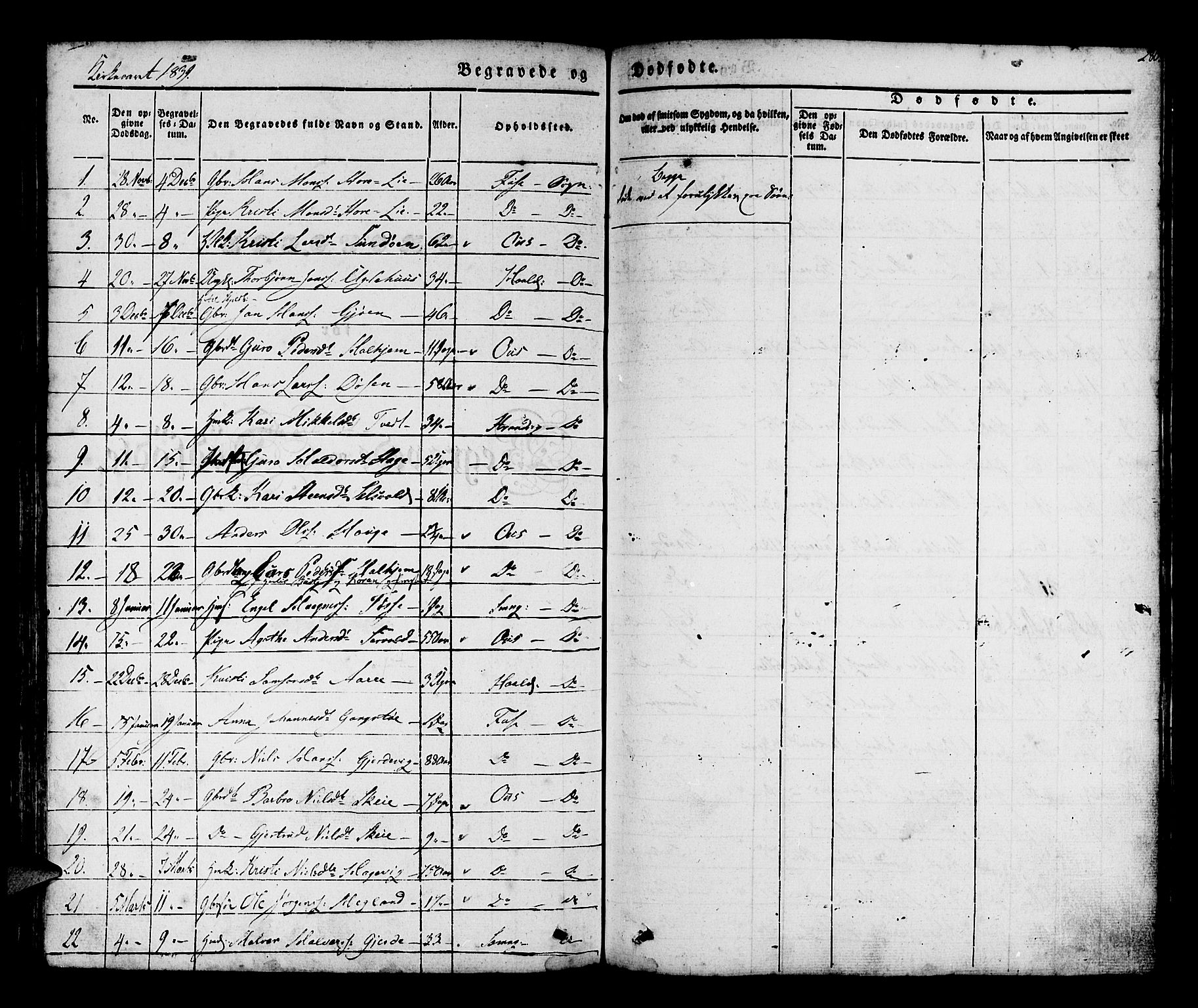 Os sokneprestembete, SAB/A-99929: Parish register (official) no. A 15, 1839-1851, p. 280